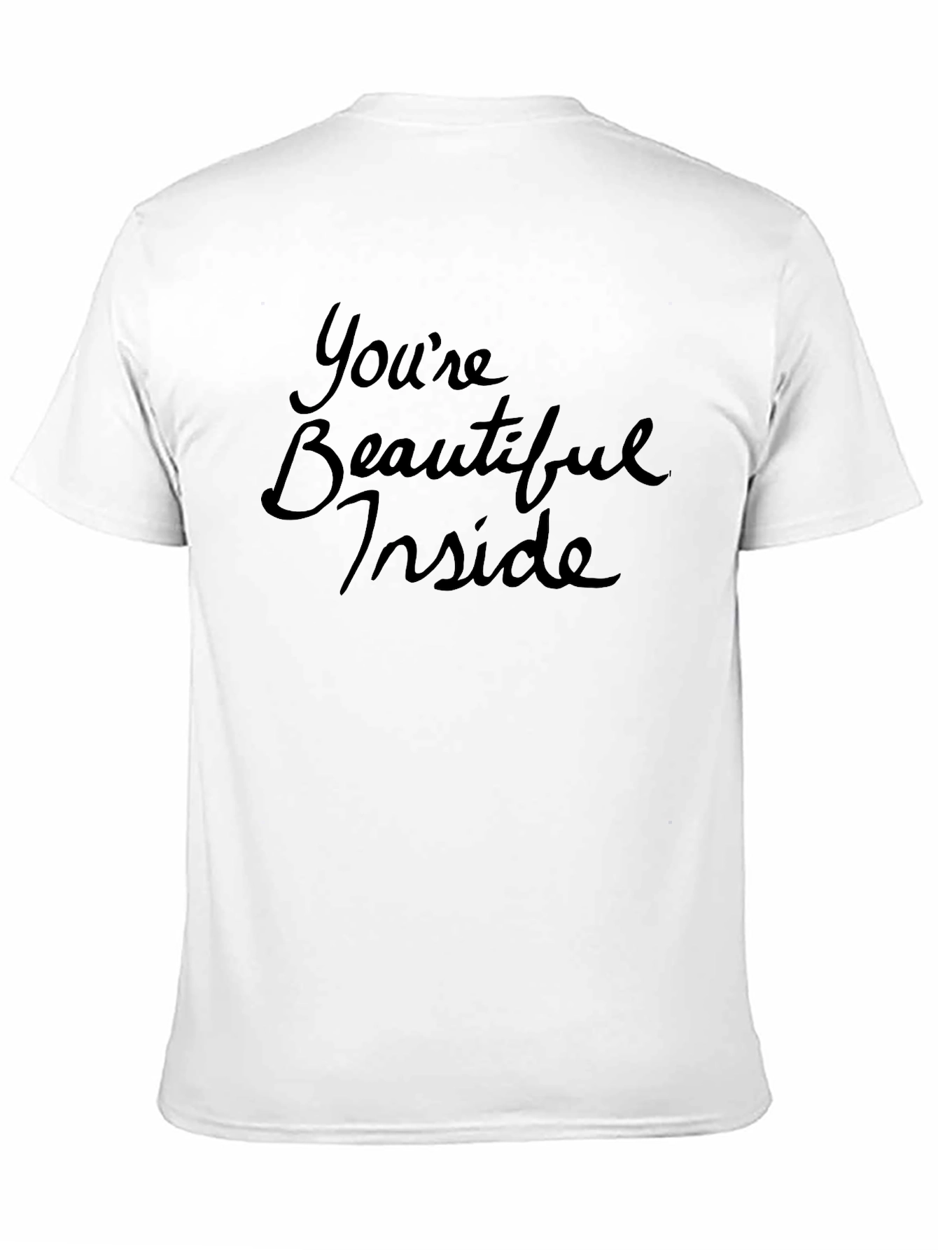 Youre Beautiful Inside Graphic Tee - Soft Black