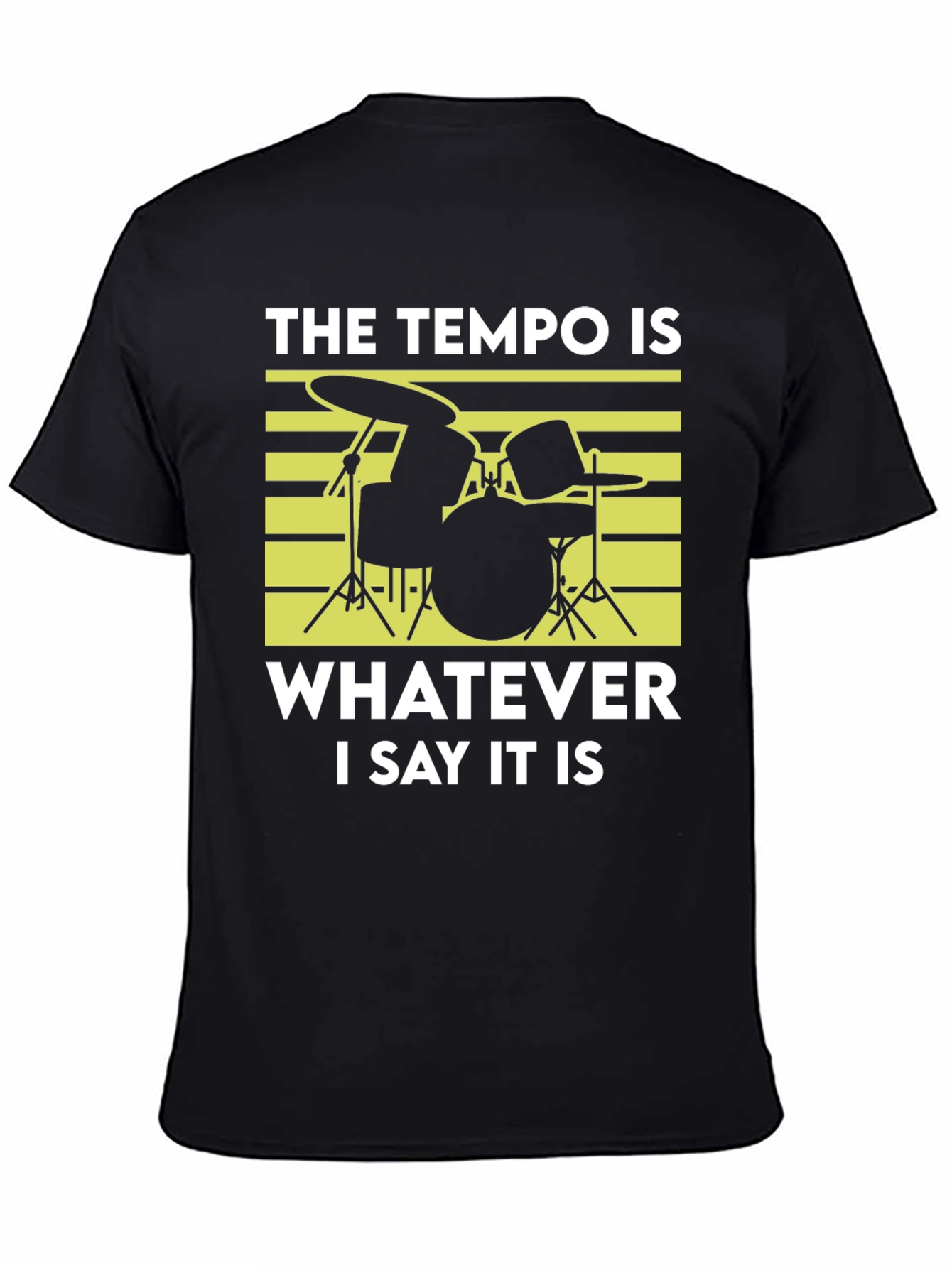 Tempo Drummer T-Shirt - Funny Musician Tee
