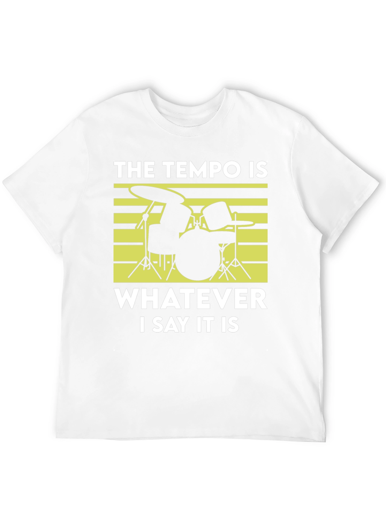 Tempo Drummer T-Shirt - Funny Musician Tee