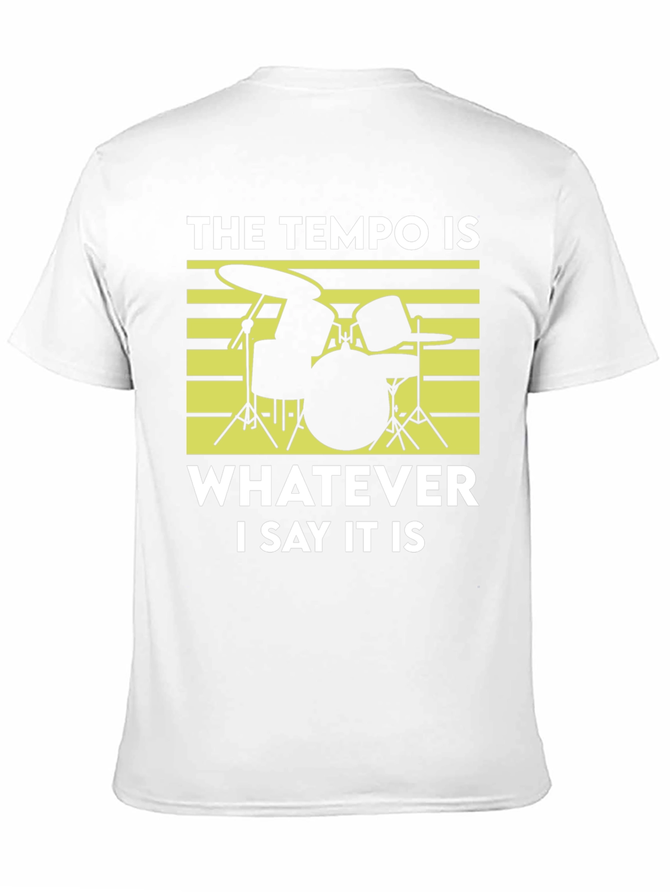 Tempo Drummer T-Shirt - Funny Musician Tee