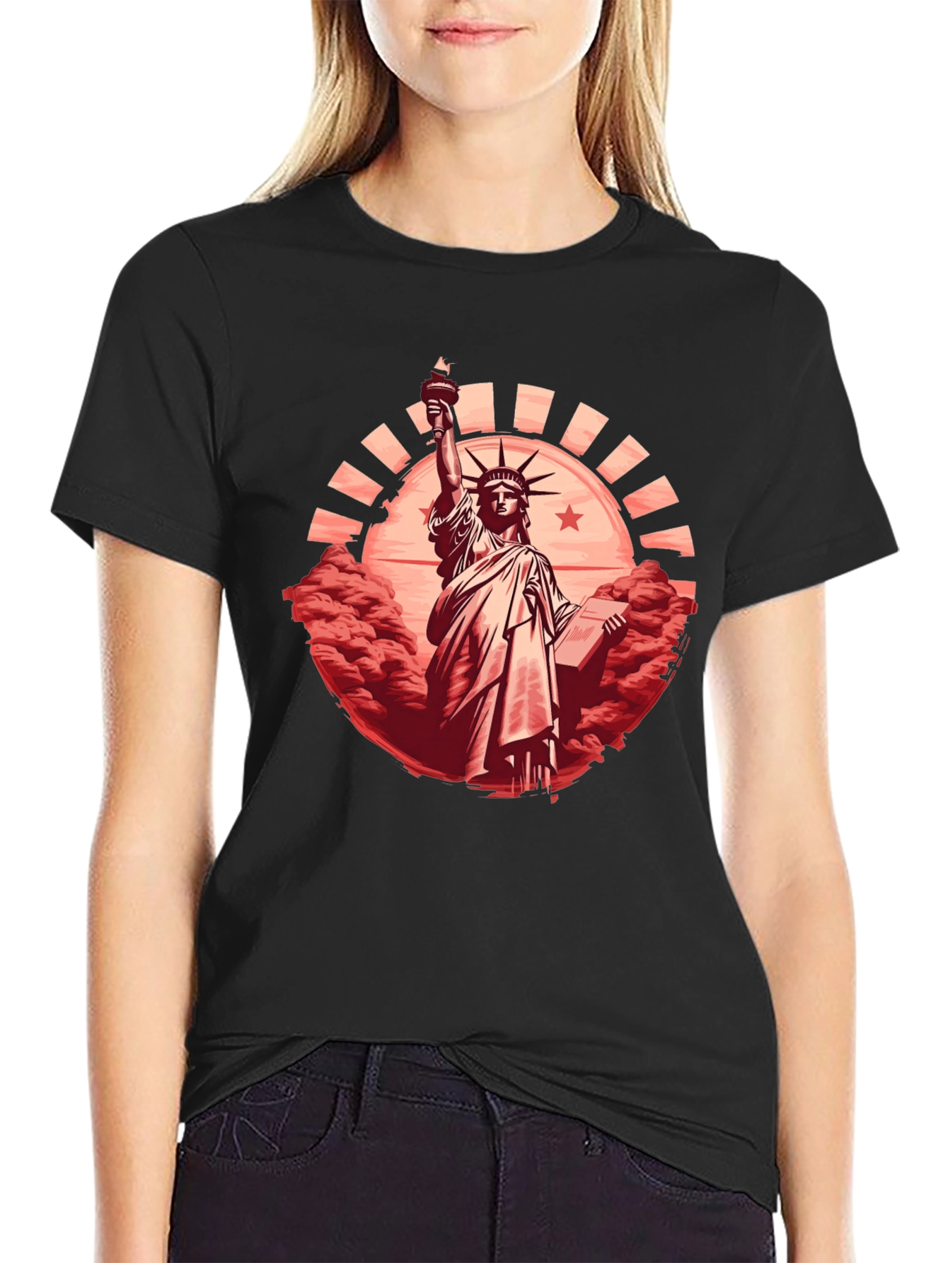 Statue of Liberty Graphic Tee - Patriotic Shirt