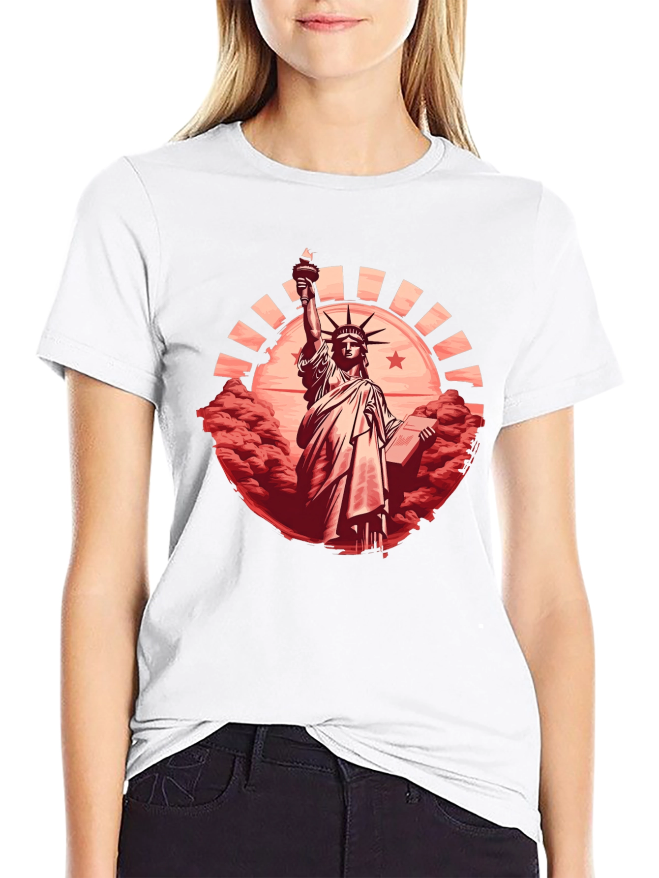 Statue of Liberty Graphic Tee - Patriotic Shirt
