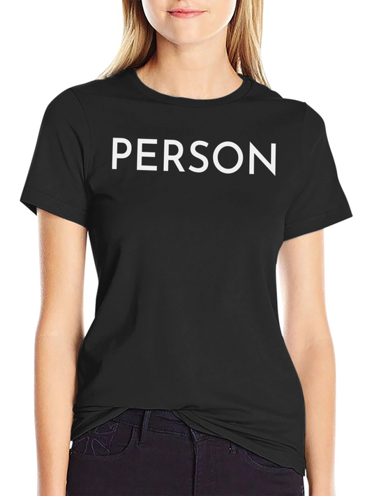 Person Graphic Tee - Casual Cotton T-Shirt
