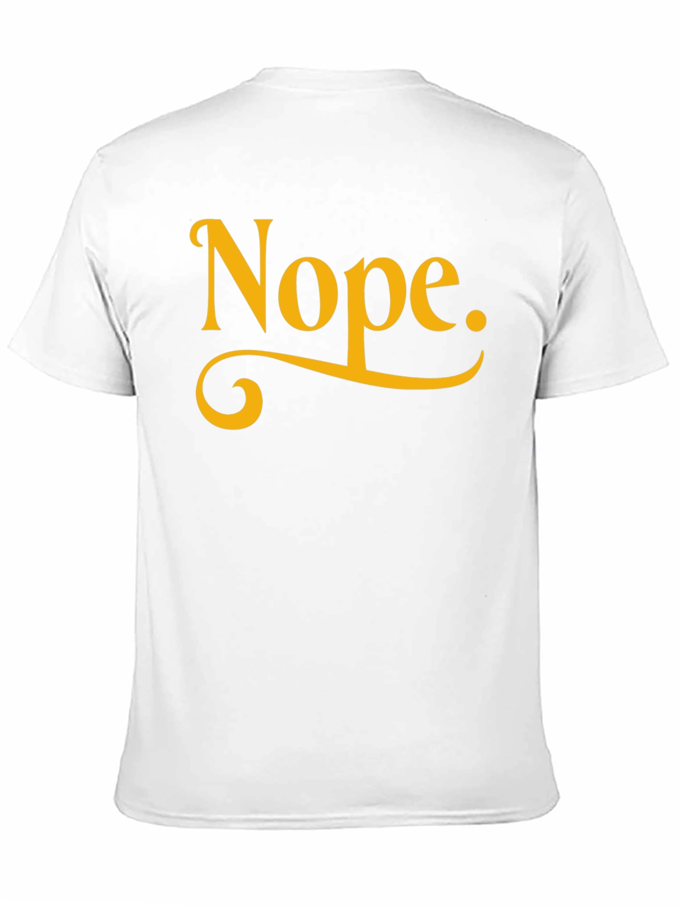 Nope. Black Graphic Tee - Casual & Comfy