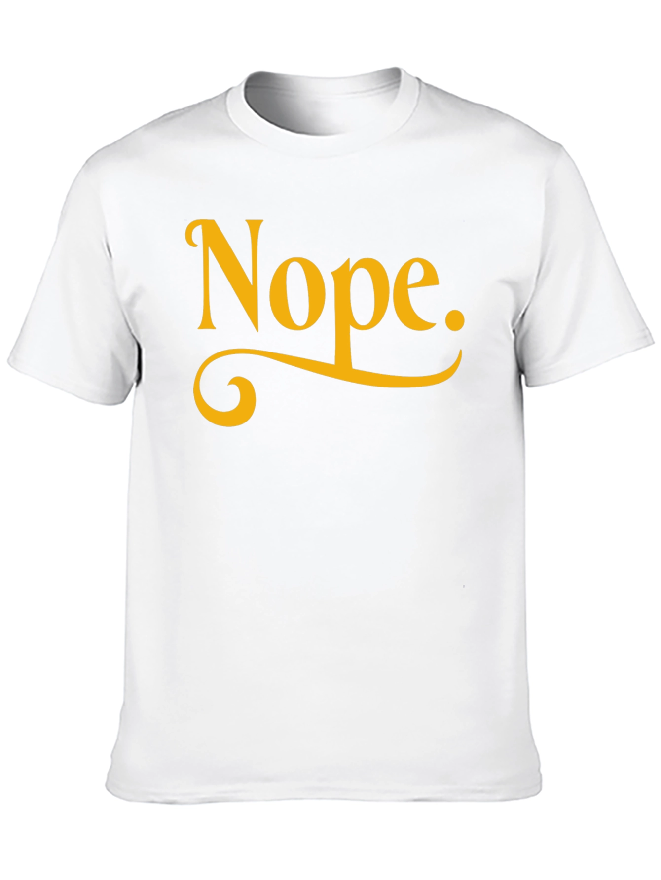 Nope. Black Graphic Tee - Casual & Comfy