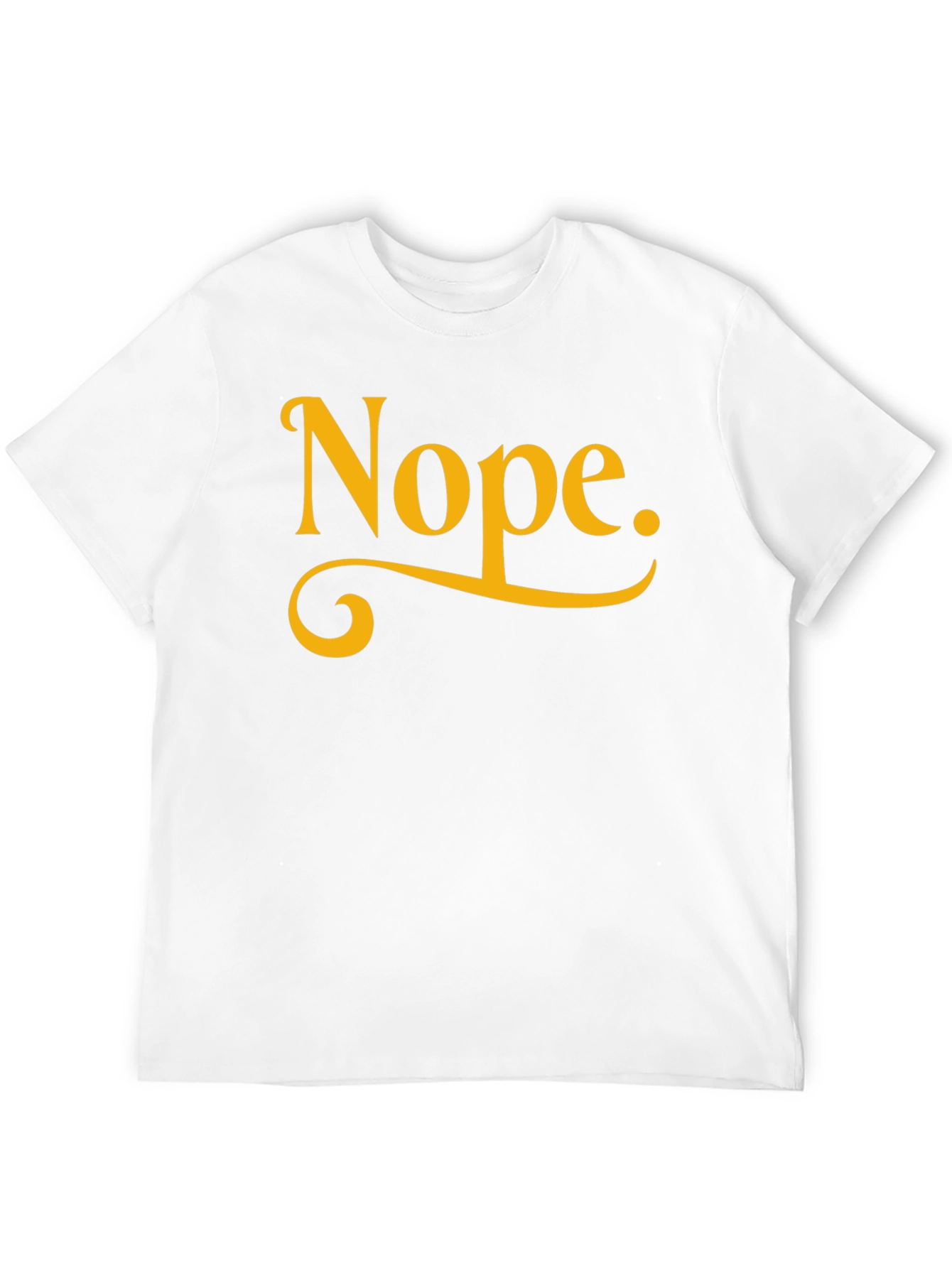 Nope. Black Graphic Tee - Casual & Comfy