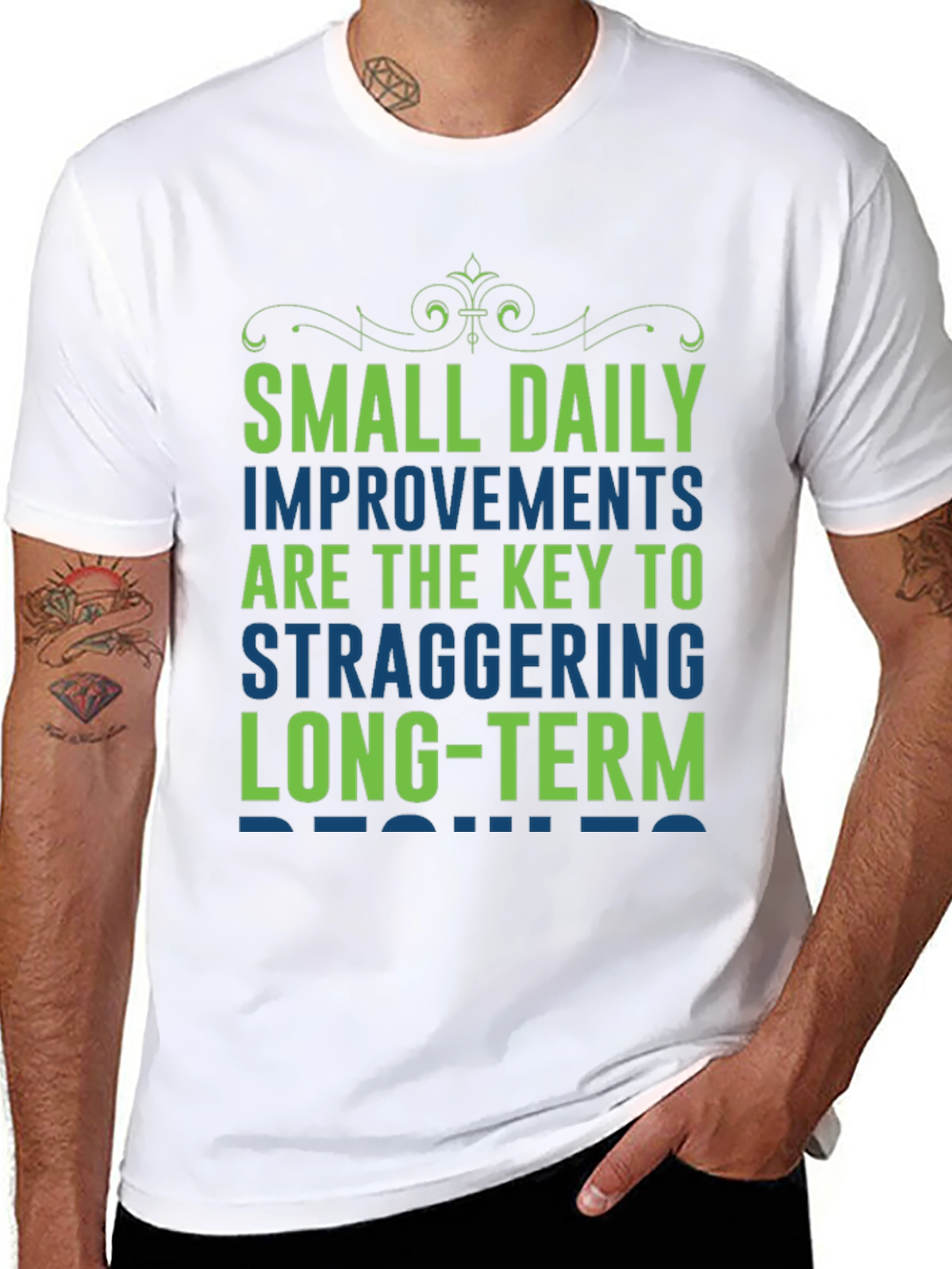 Motivational T-Shirt: Small Daily Improvements