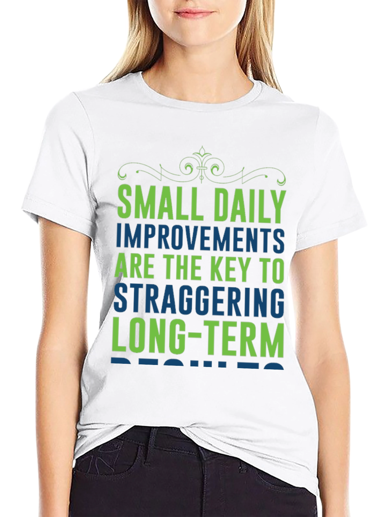 Motivational T-Shirt: Small Daily Improvements