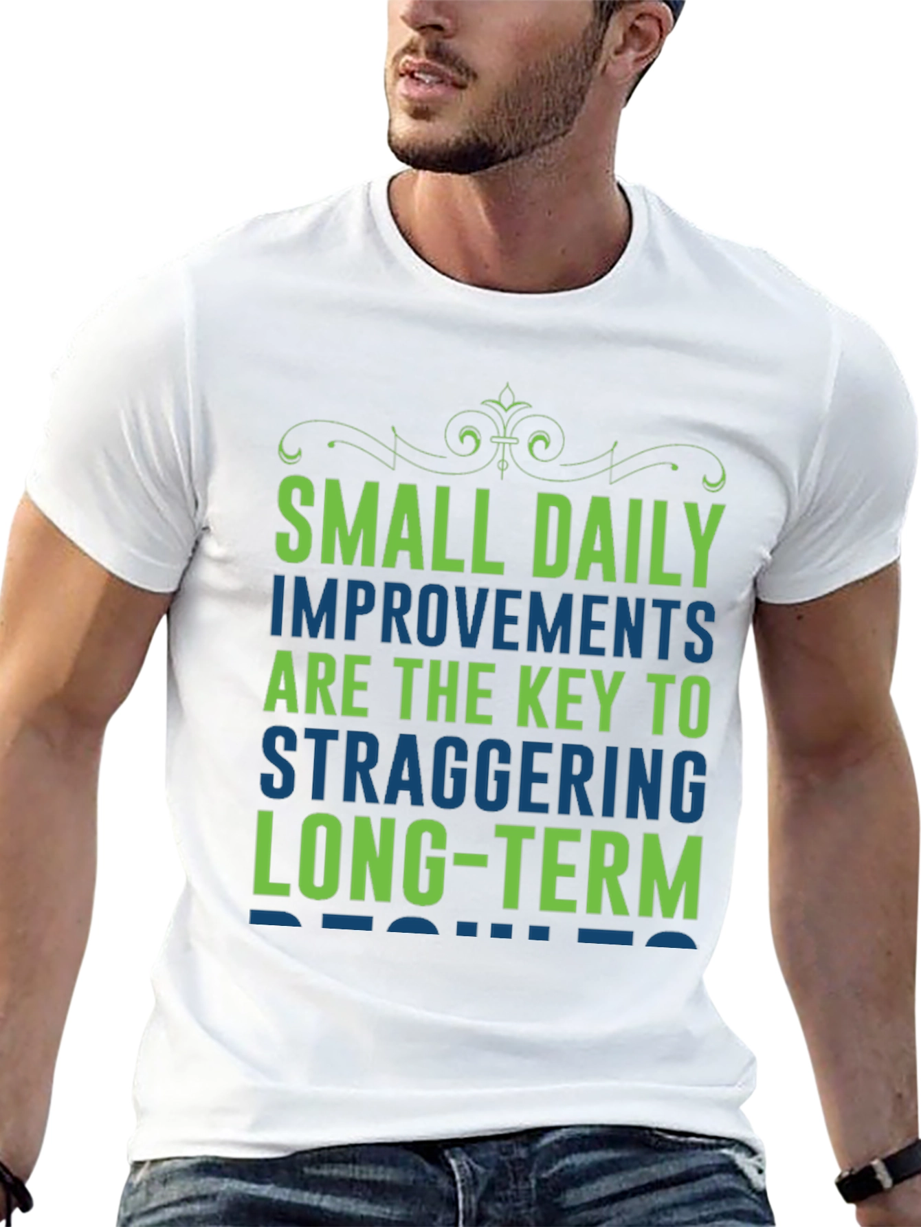 Motivational T-Shirt: Small Daily Improvements