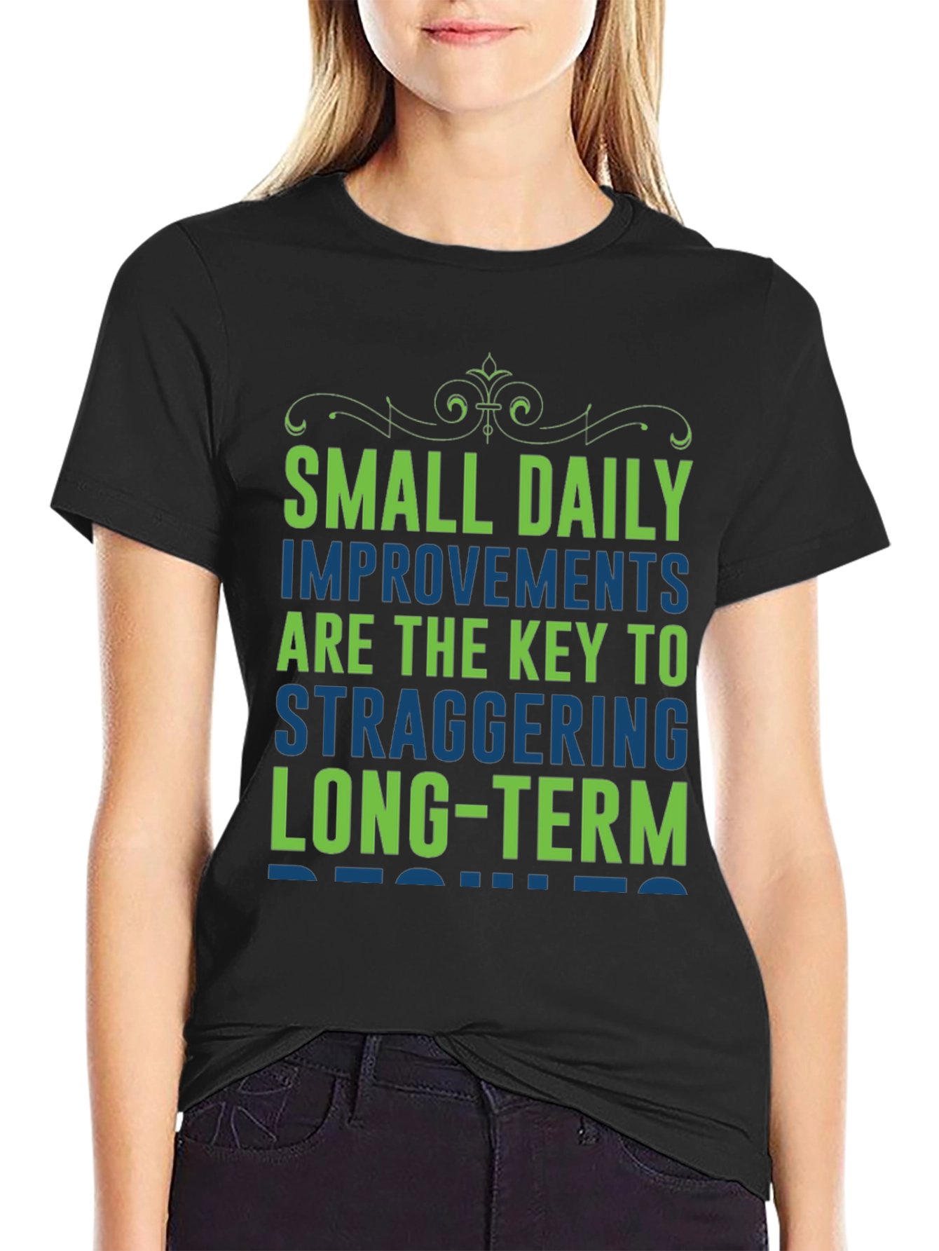 Motivational T-Shirt: Small Daily Improvements