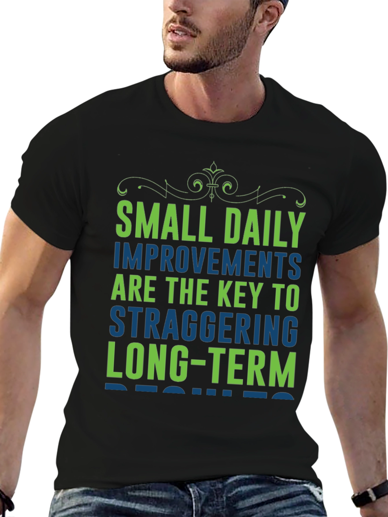 Motivational T-Shirt: Small Daily Improvements