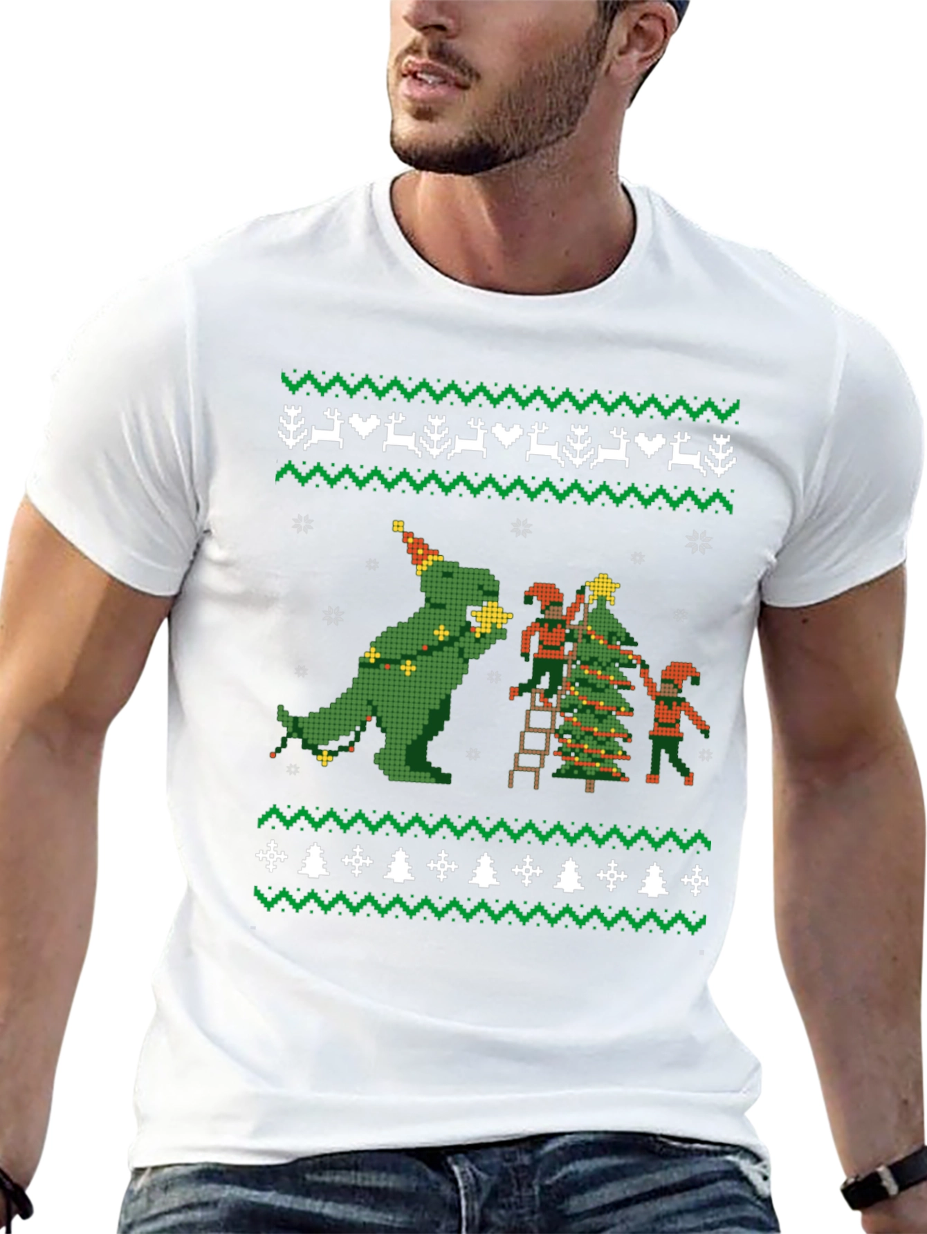 Christmas Dinosaur T-Shirt