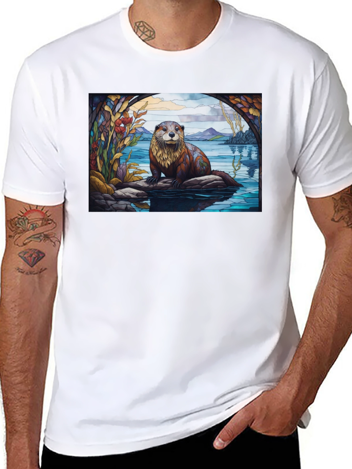 Otter Graphic Tee - Nature Lovers T-Shirt
