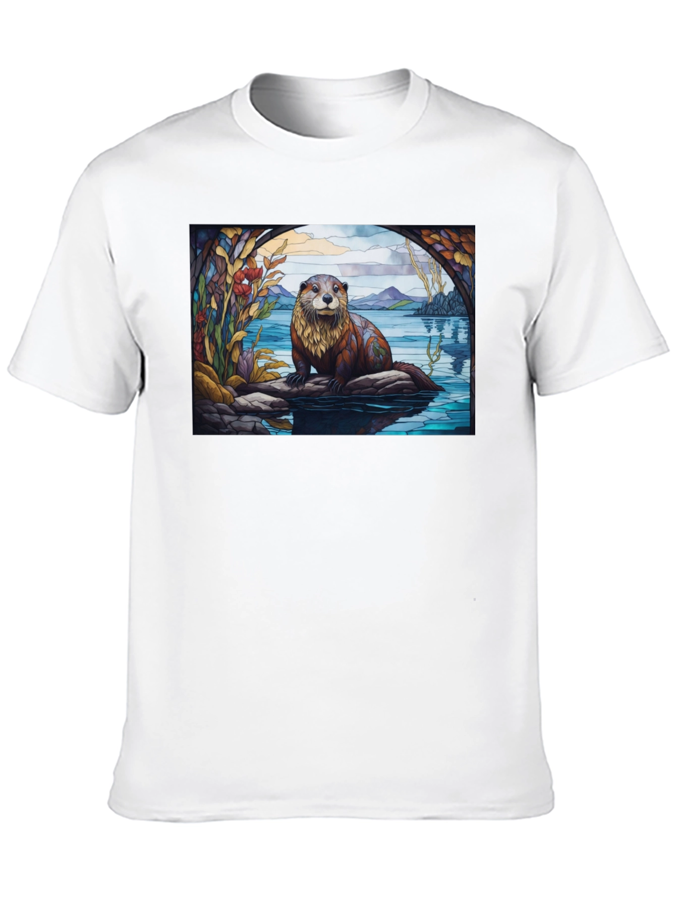 Otter Graphic Tee - Nature Lovers T-Shirt