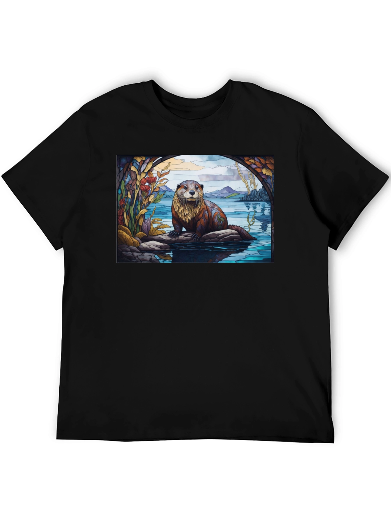 Otter Graphic Tee - Nature Lovers T-Shirt