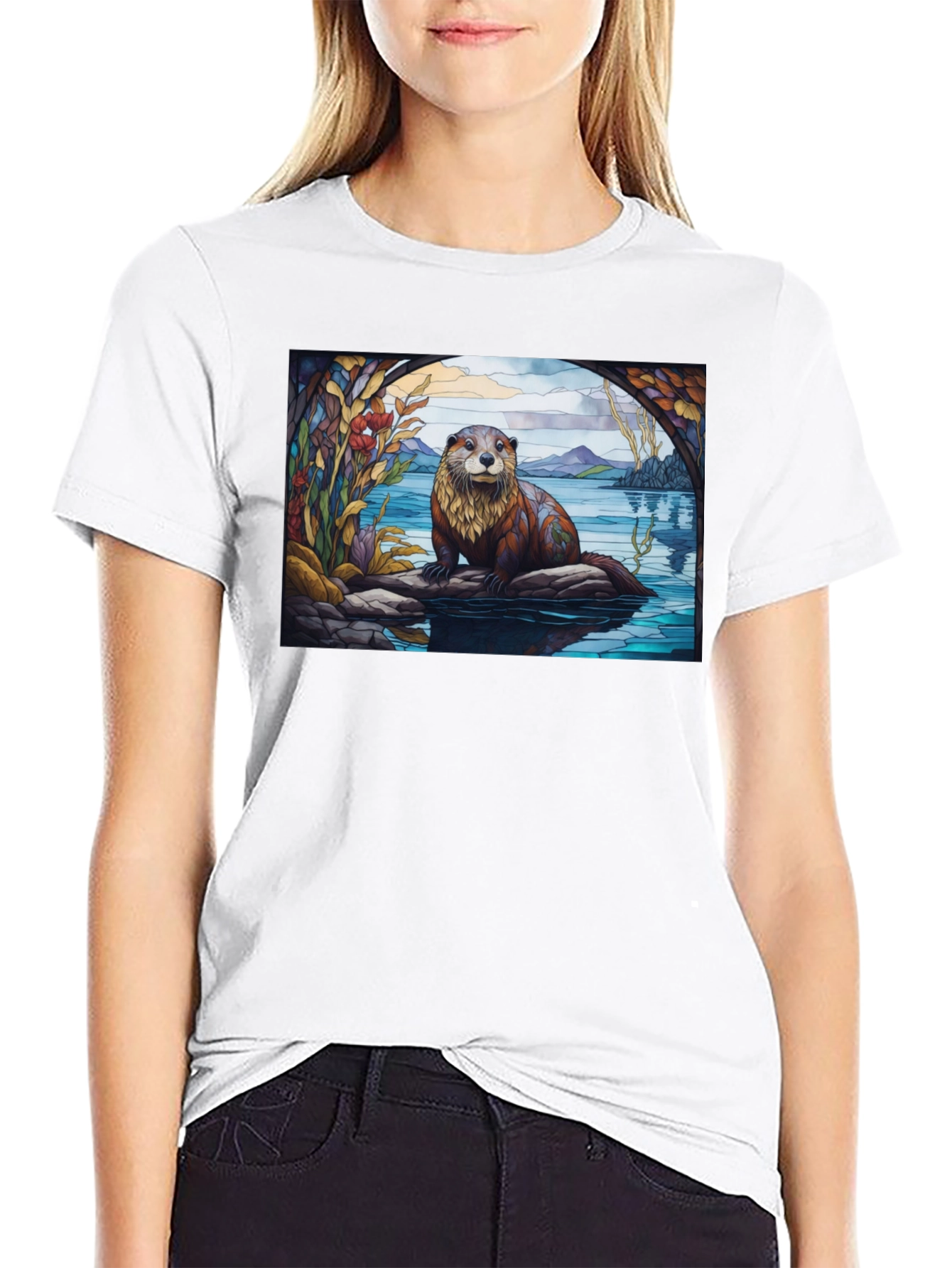Otter Graphic Tee - Nature Lovers T-Shirt