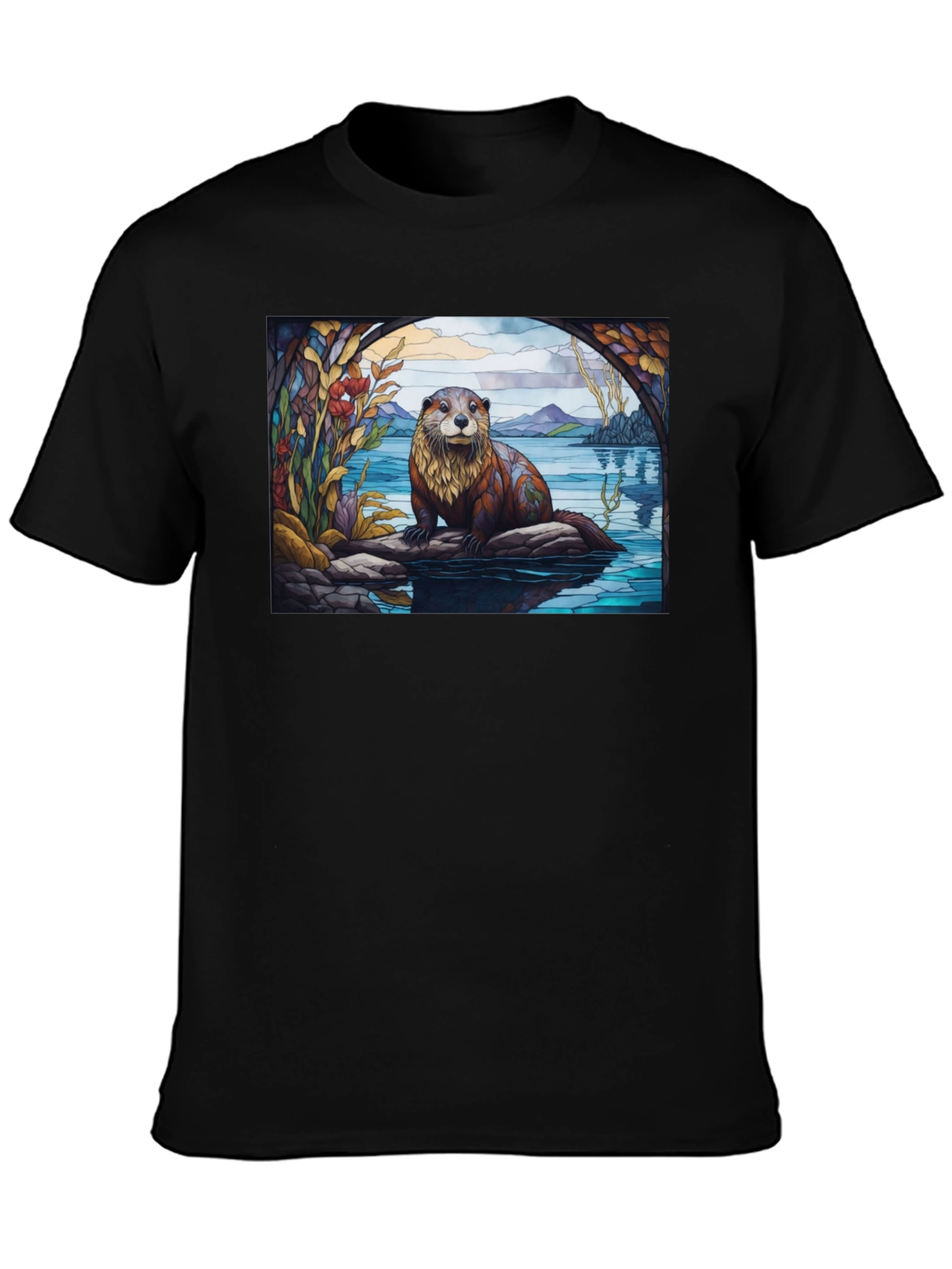 Otter Graphic Tee - Nature Lovers T-Shirt