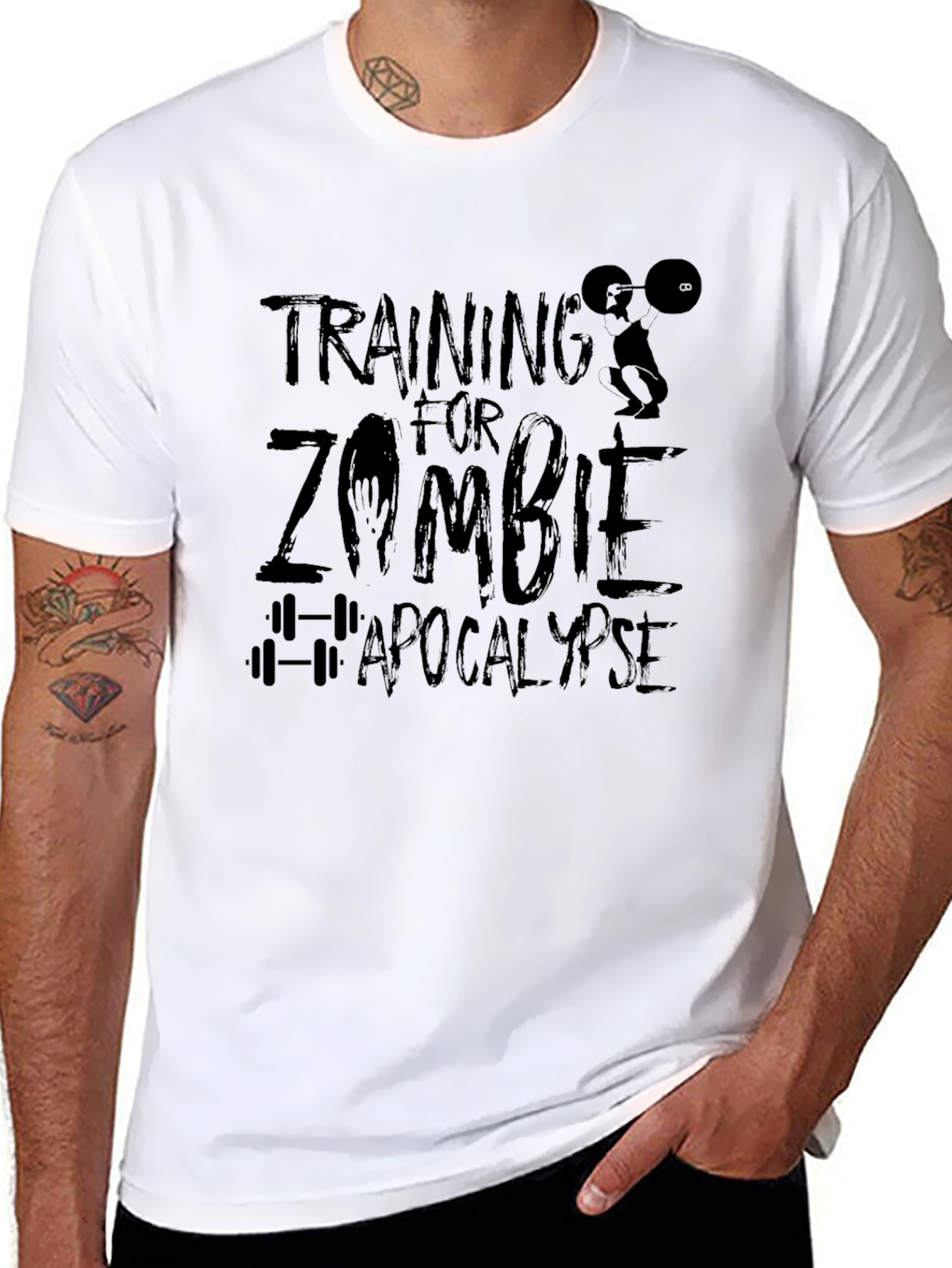 Zombie Apocalypse Training Black T-Shirt