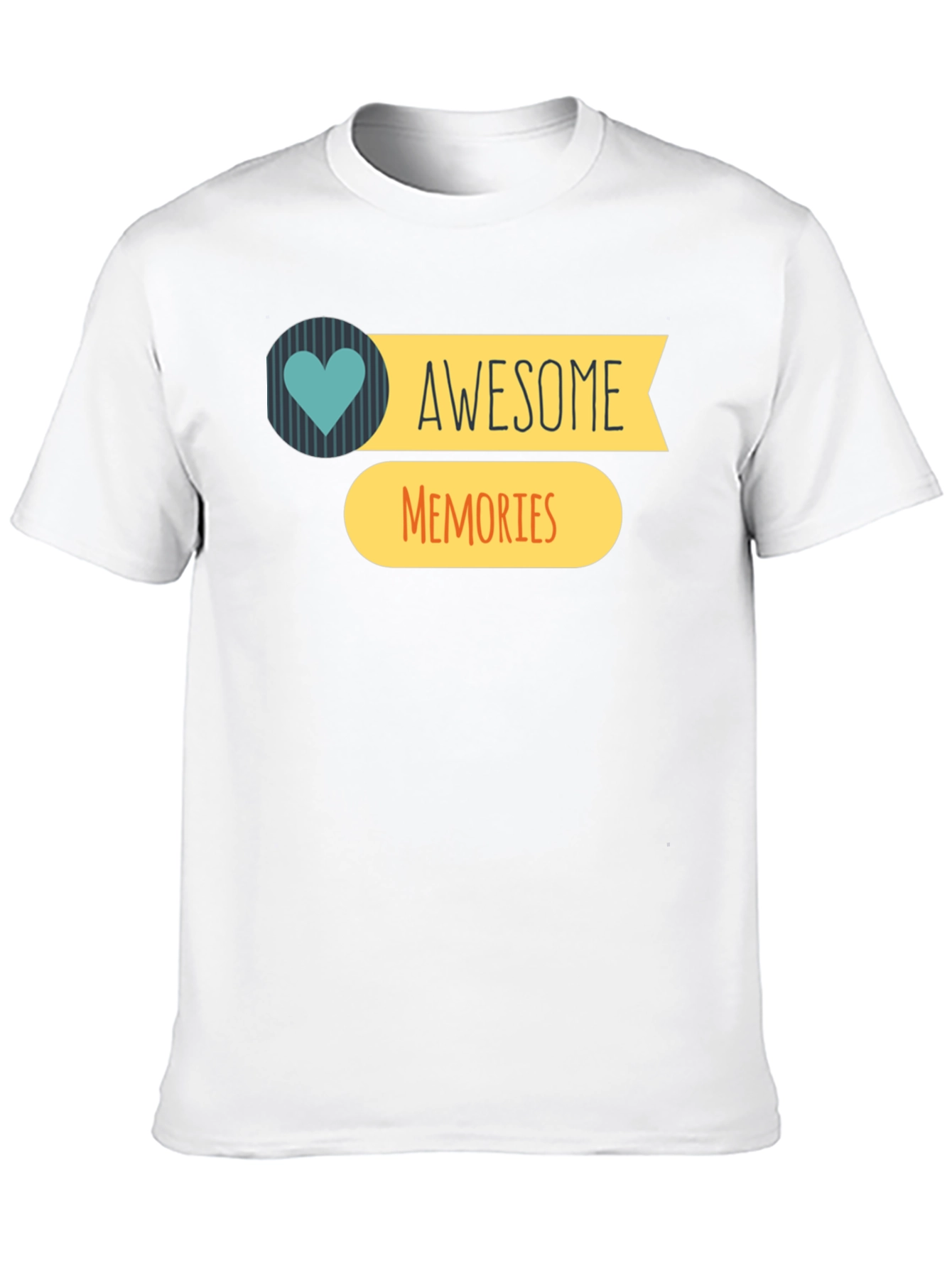 Awesome Memories Graphic T-Shirt - Black