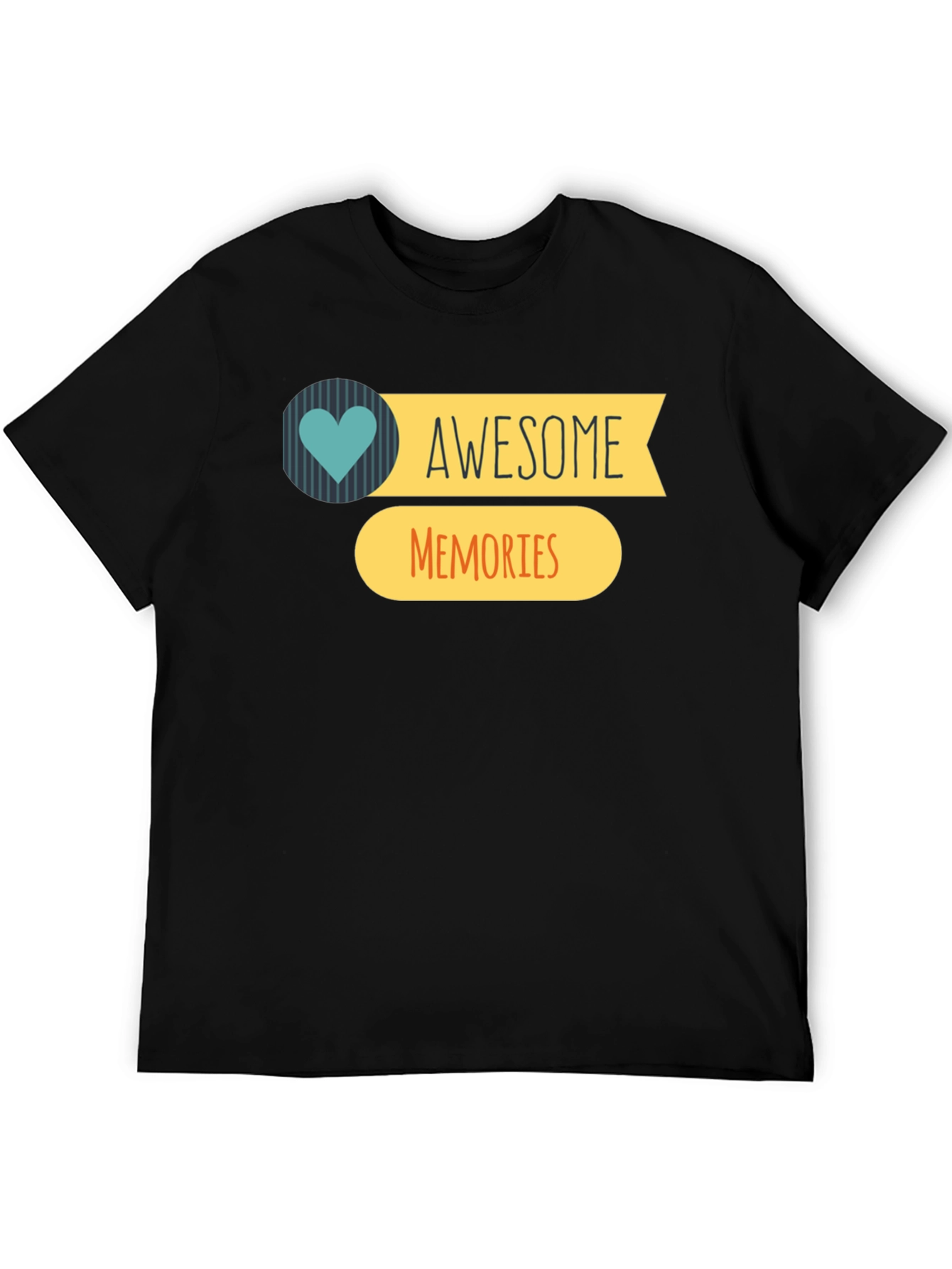 Awesome Memories Graphic T-Shirt - Black