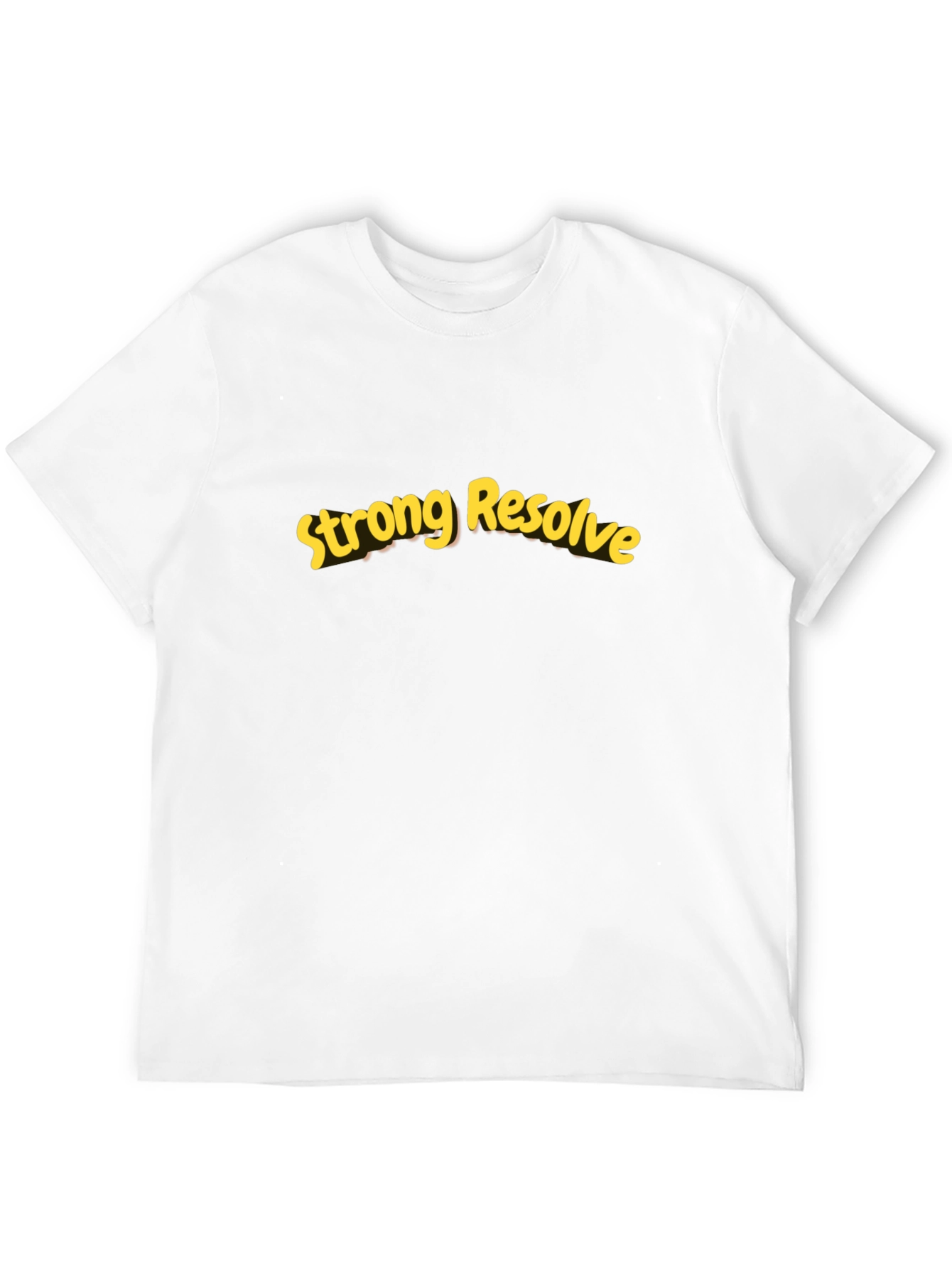 Strong Resolve Graphic Tee - Black Casual Shirt