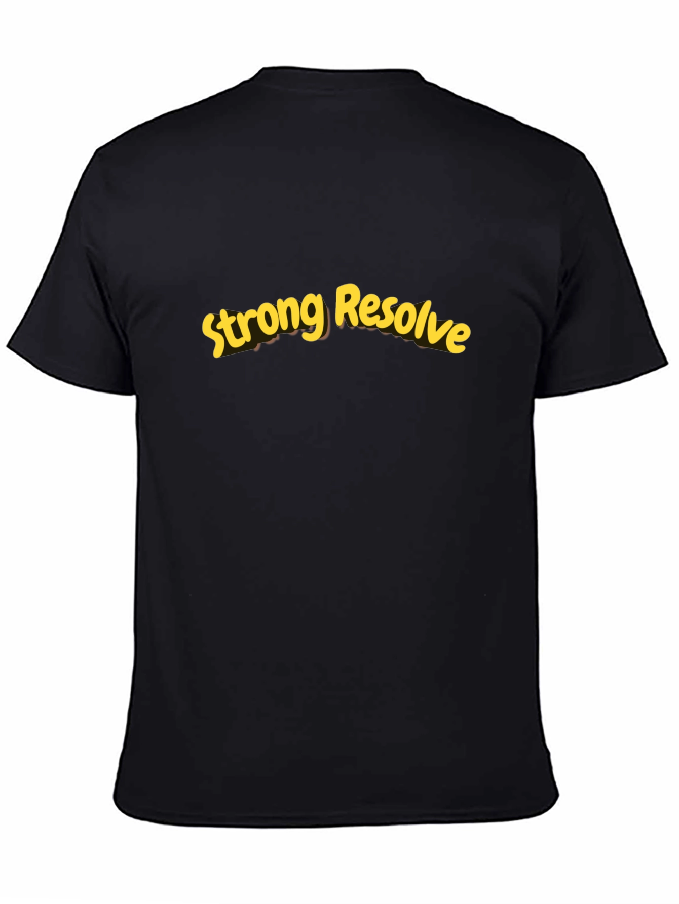 Strong Resolve Graphic Tee - Black Casual Shirt