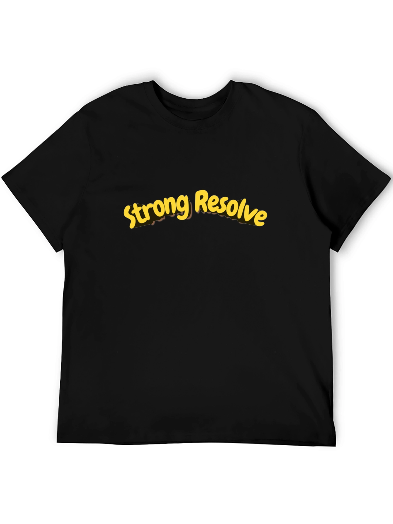 Strong Resolve Graphic Tee - Black Casual Shirt