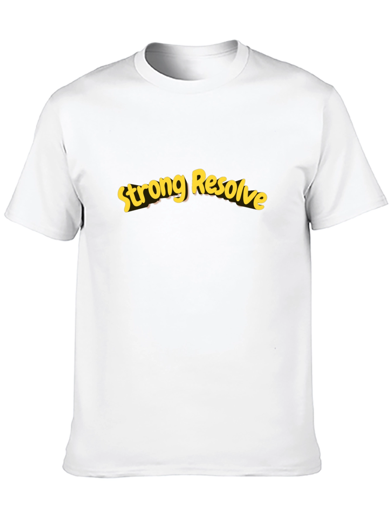 Strong Resolve Graphic Tee - Black Casual Shirt