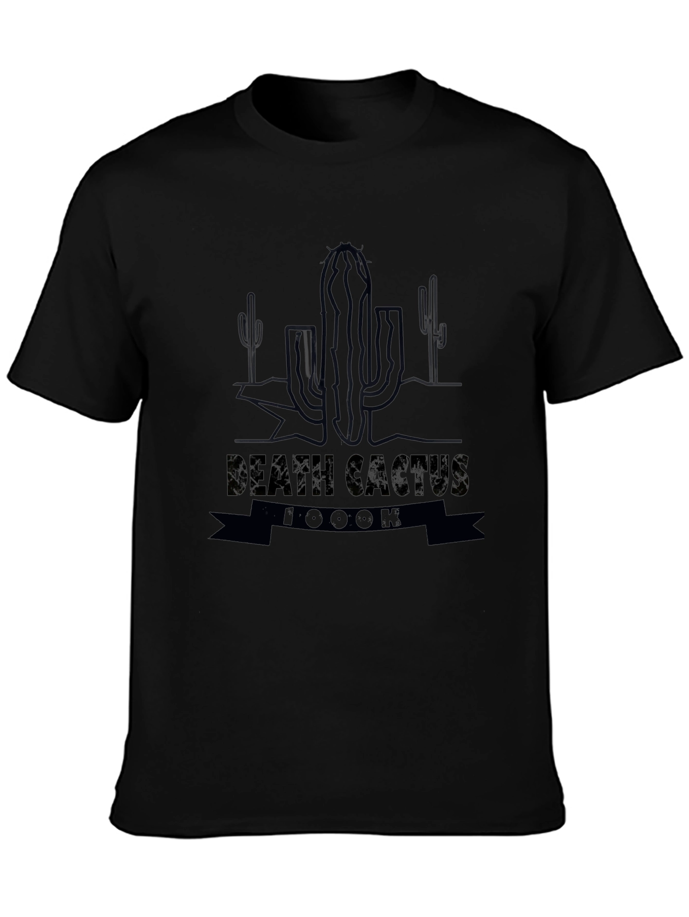 Death Cactus 1000K Black Graphic Tee