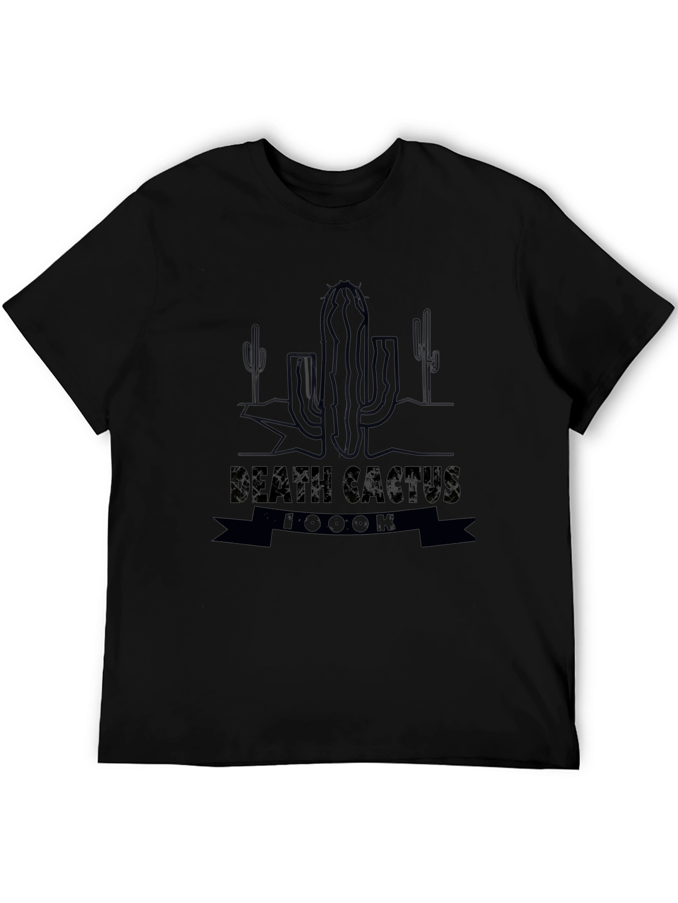 Death Cactus 1000K Black Graphic Tee