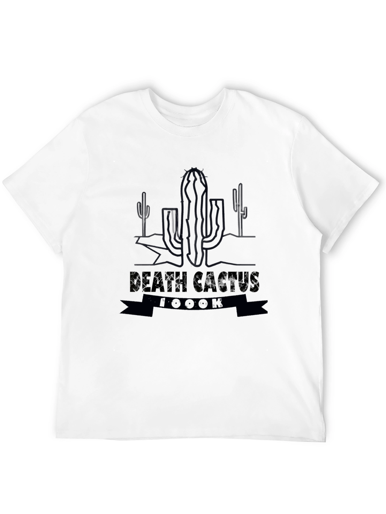 Death Cactus 1000K Black Graphic Tee