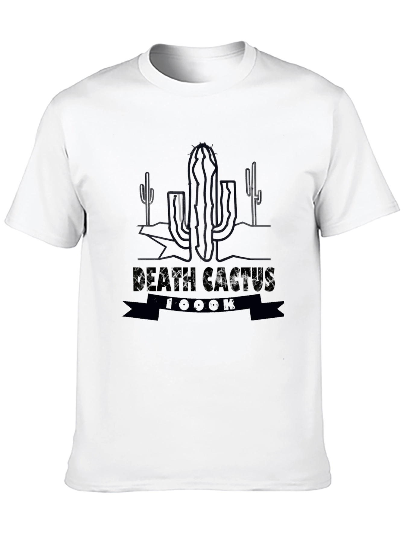 Death Cactus 1000K Black Graphic Tee