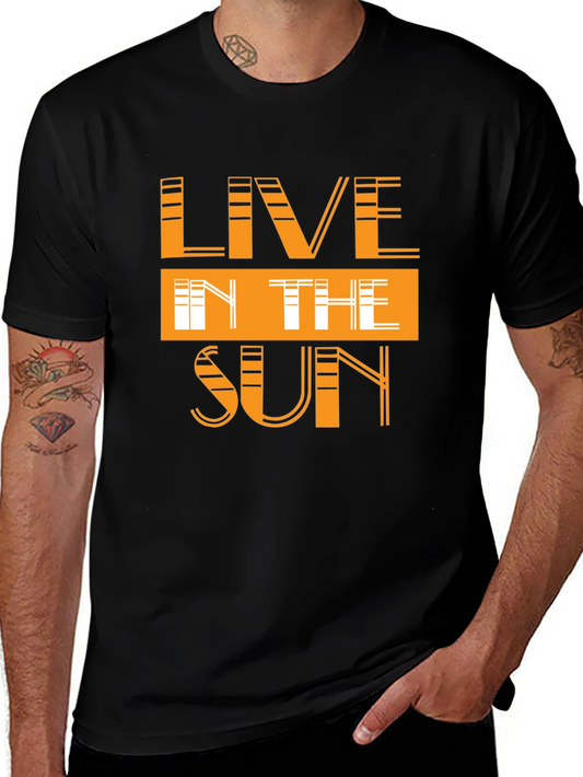 Live In The Sun Graphic Tee - Stylish Summer Shirt