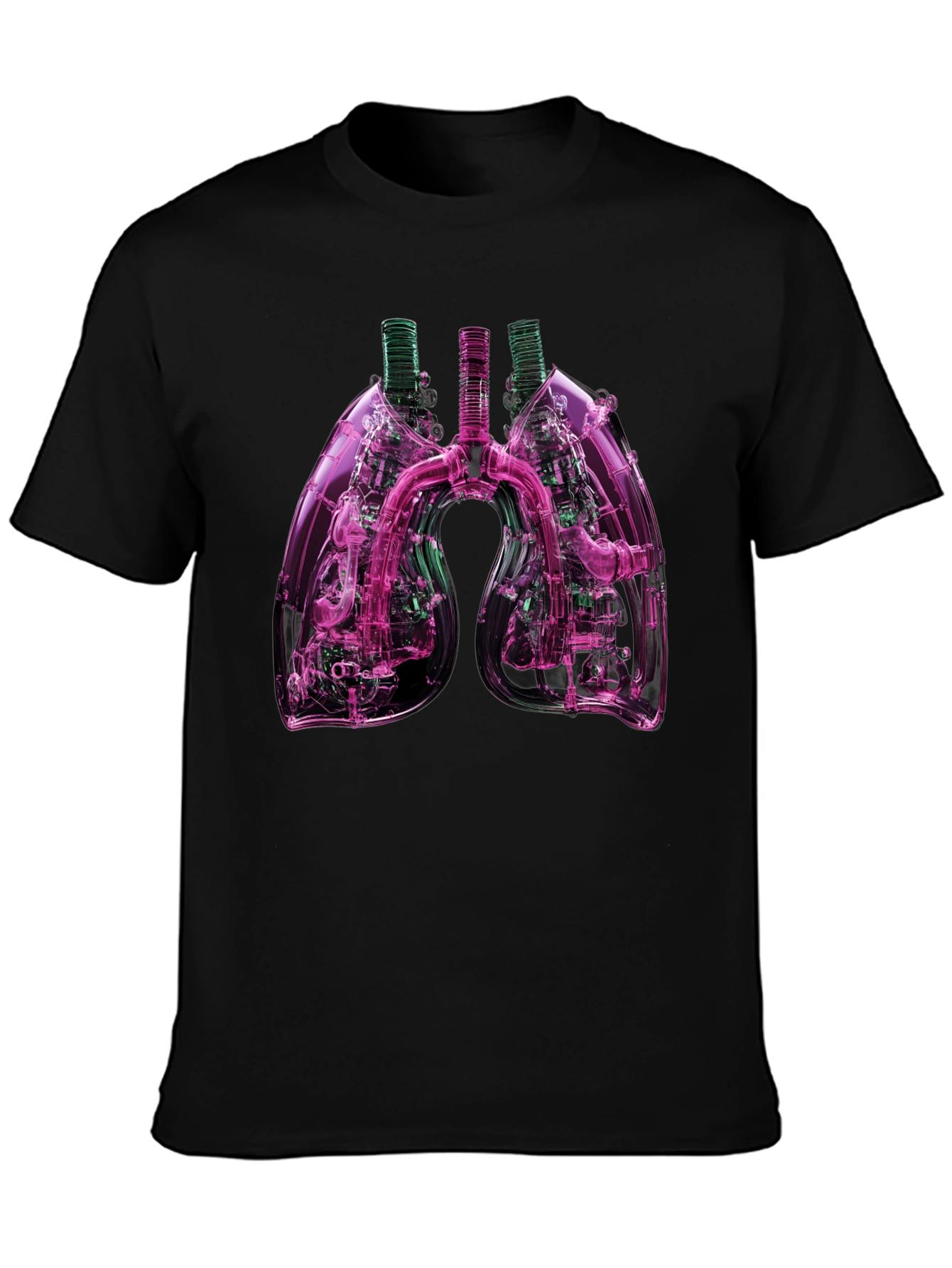Anatomical Lungs Graphic T-Shirt