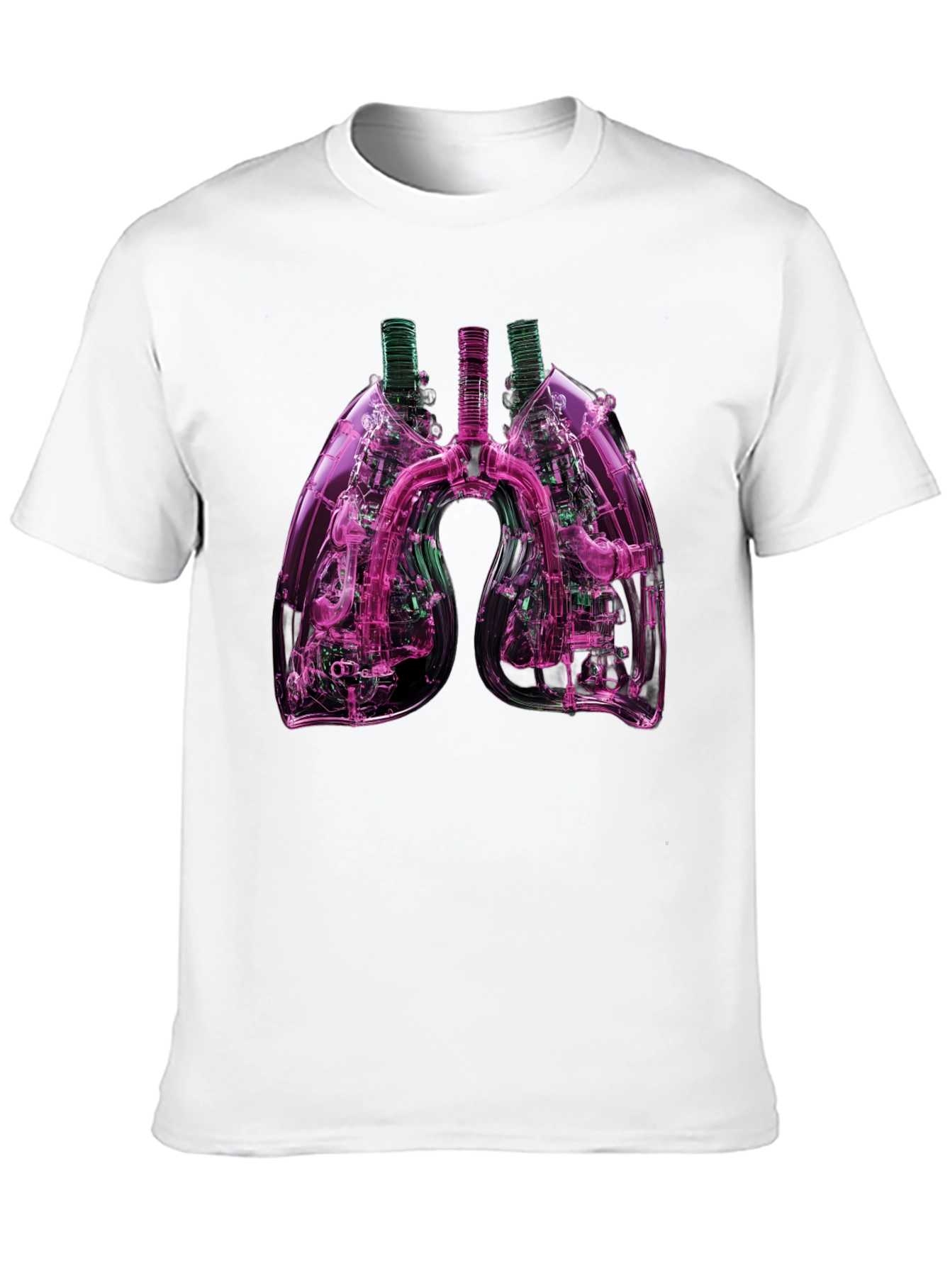 Anatomical Lungs Graphic T-Shirt