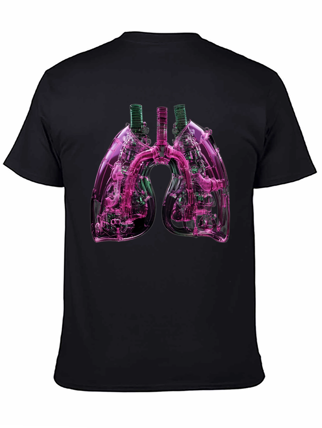 Anatomical Lungs Graphic T-Shirt
