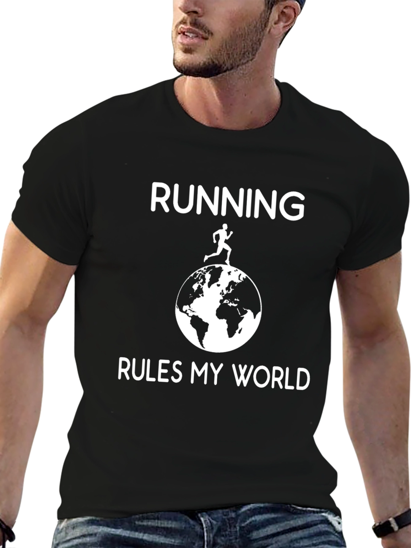 Running Rules My World Graphic T-Shirt