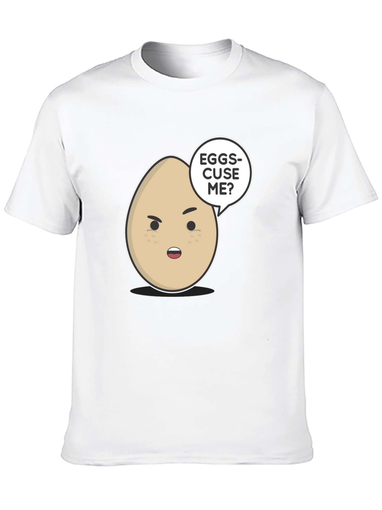 Eggs-cuse Me? Graphic T-Shirt - Funny Egg Pun Tee