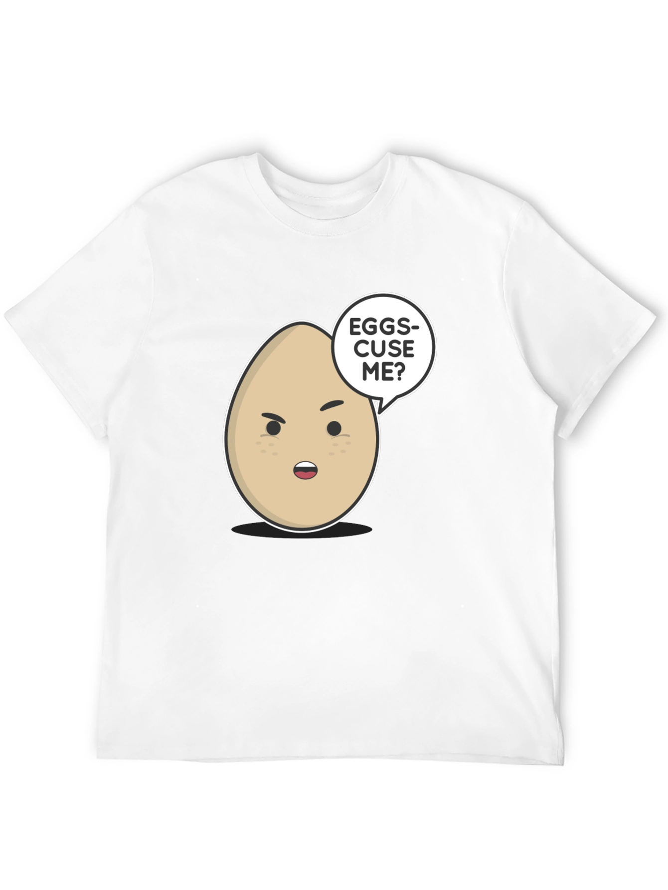 Eggs-cuse Me? Graphic T-Shirt - Funny Egg Pun Tee