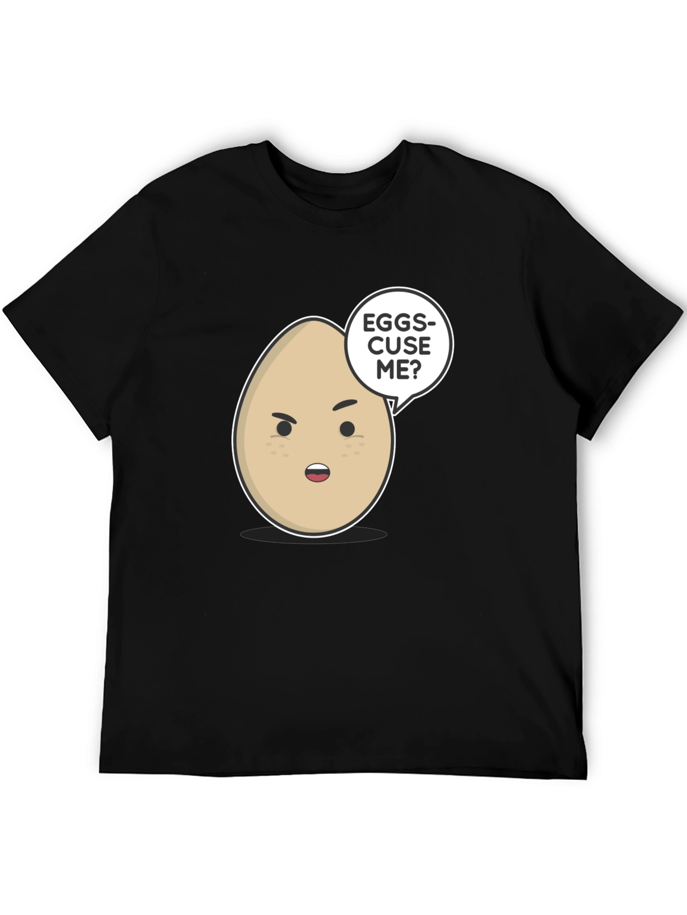 Eggs-cuse Me? Graphic T-Shirt - Funny Egg Pun Tee
