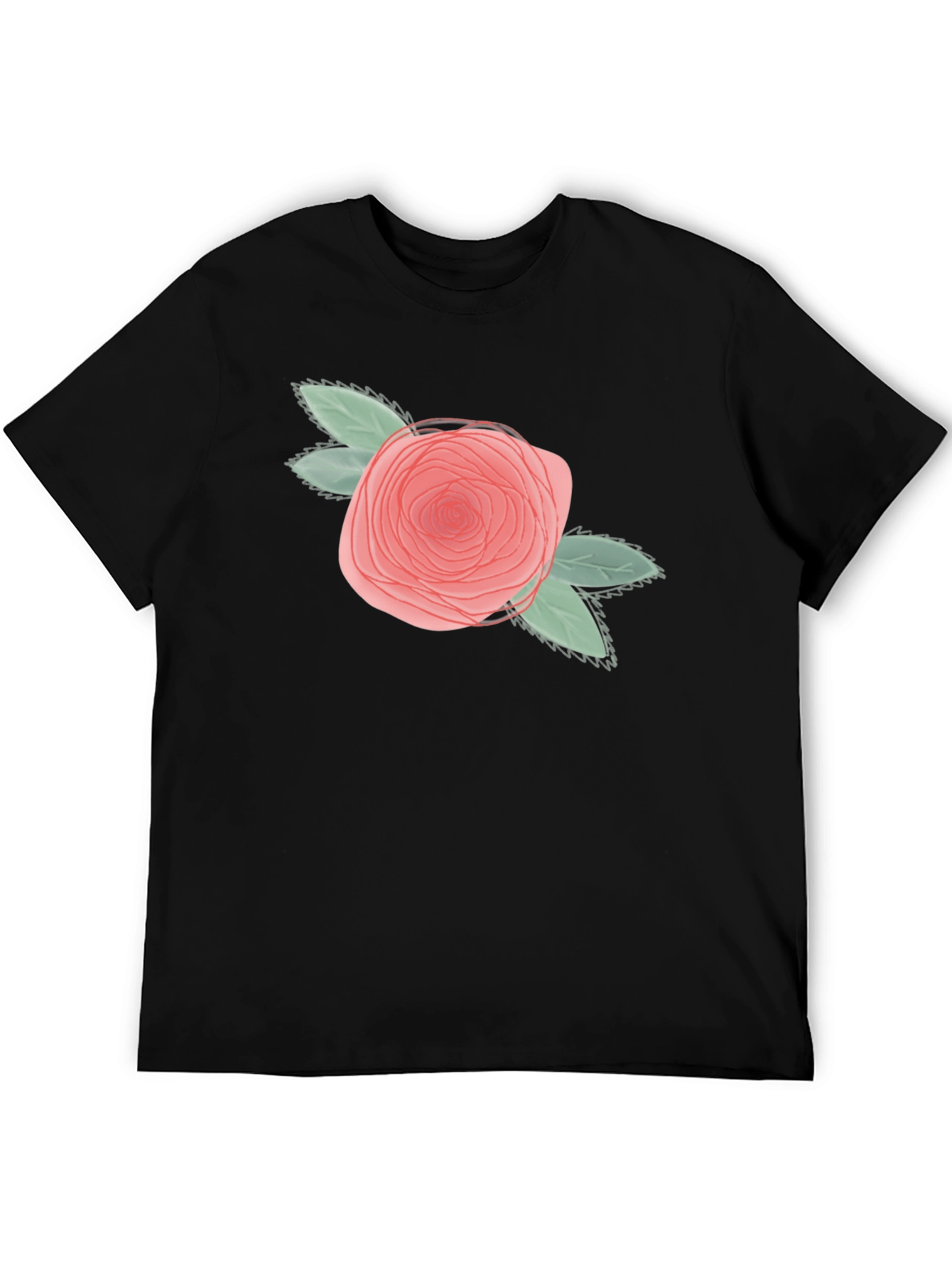Floral Rose Graphic Tee - Unisex