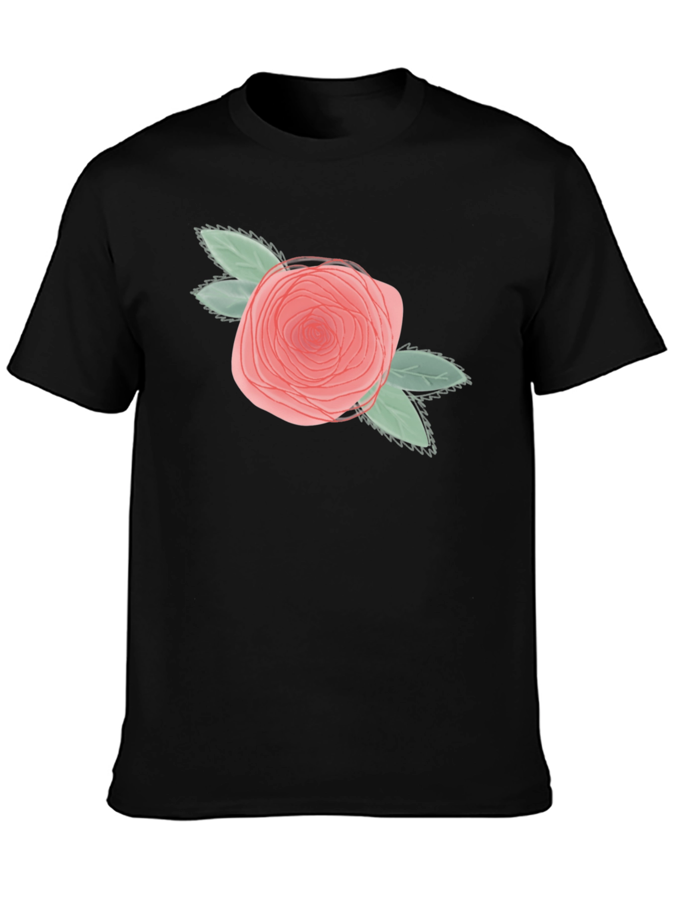 Floral Rose Graphic Tee - Unisex