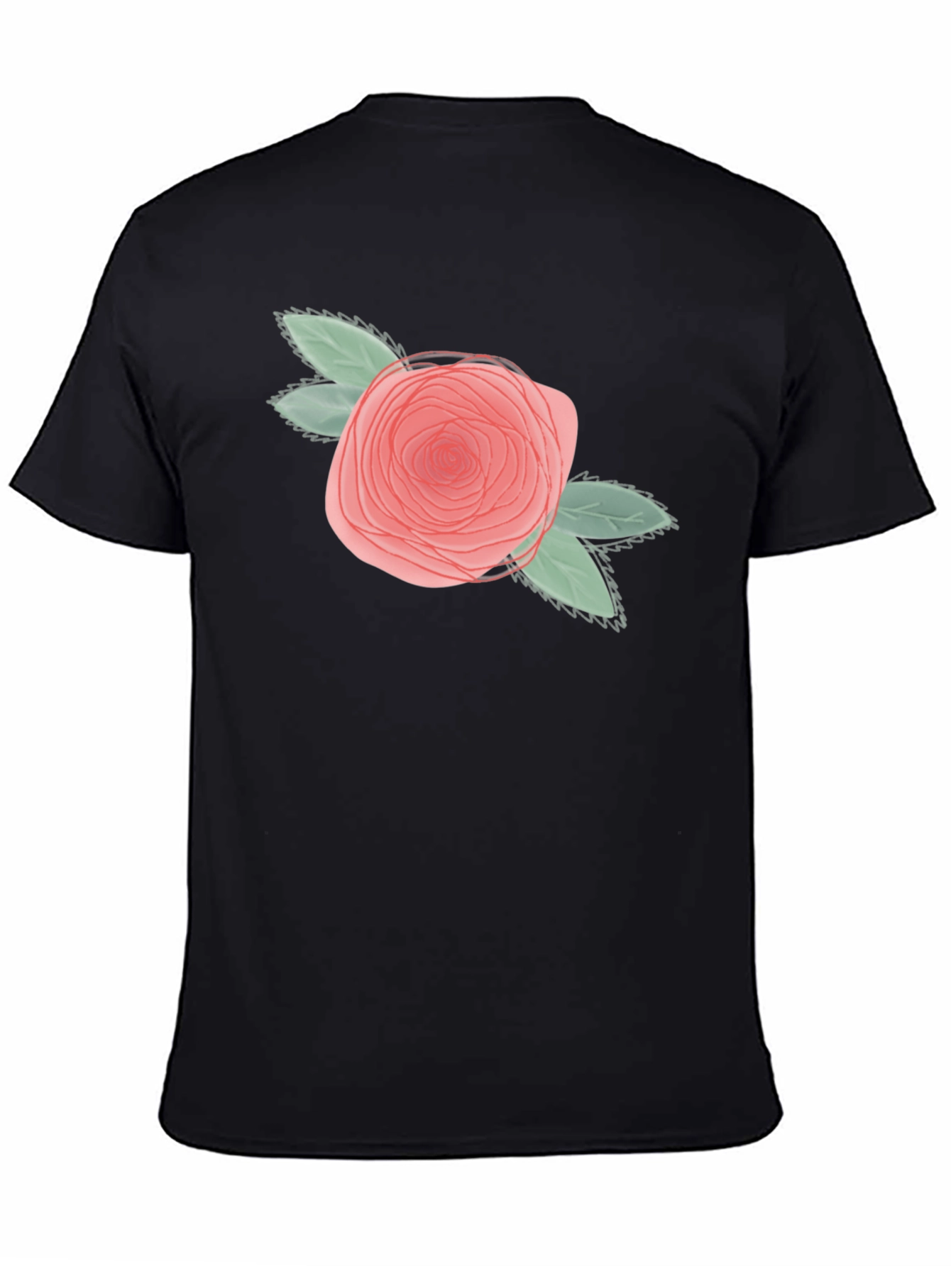 Floral Rose Graphic Tee - Unisex