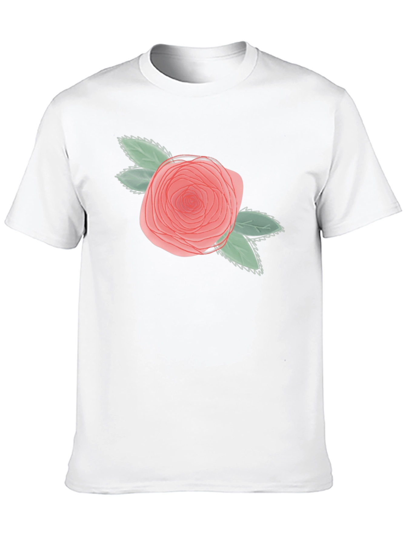 Floral Rose Graphic Tee - Unisex