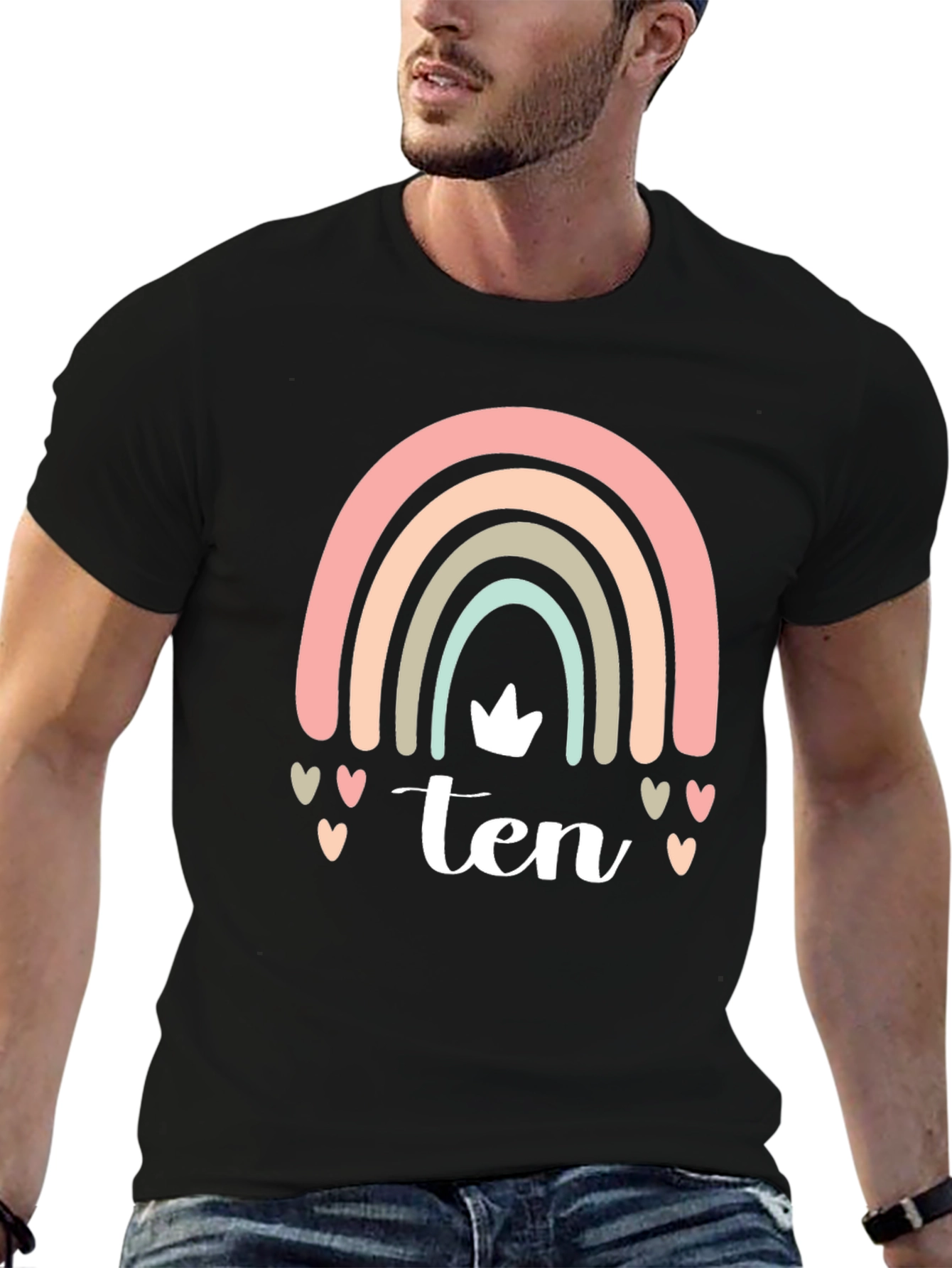 Ten Rainbow Birthday T-Shirt