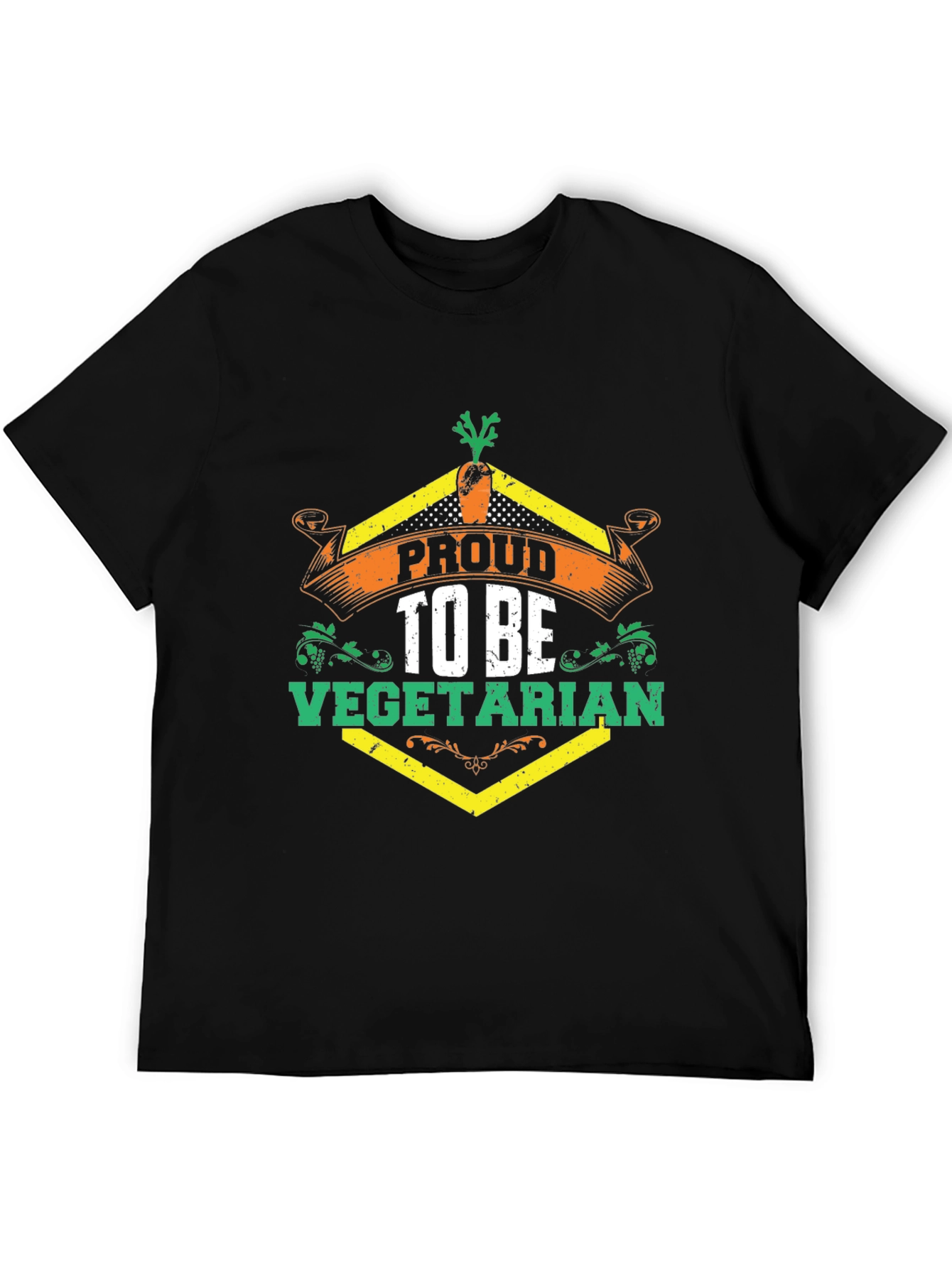 Proud Vegetarian T-Shirt - Black