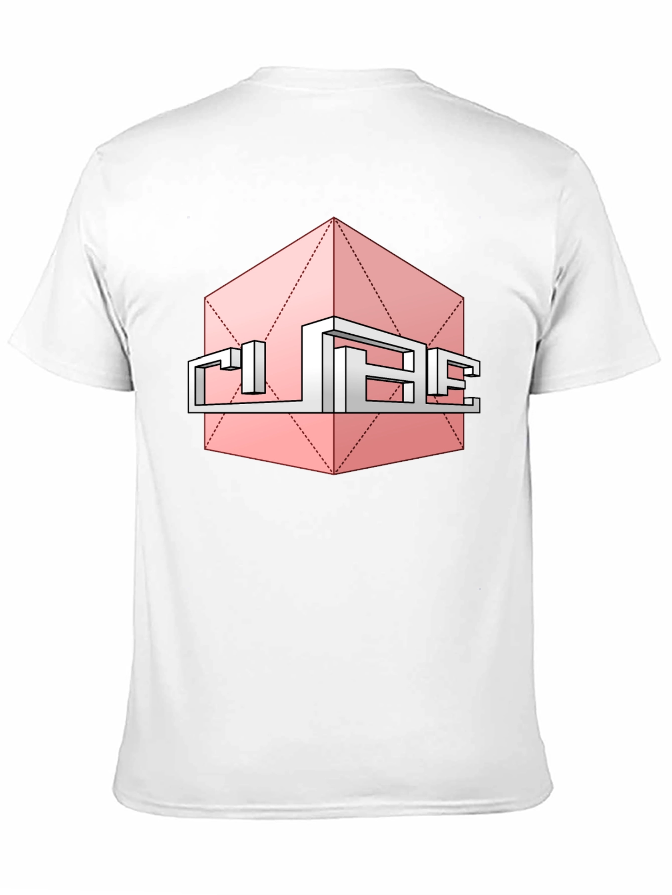 Abstract Cube Graphic Tee - Modern Style