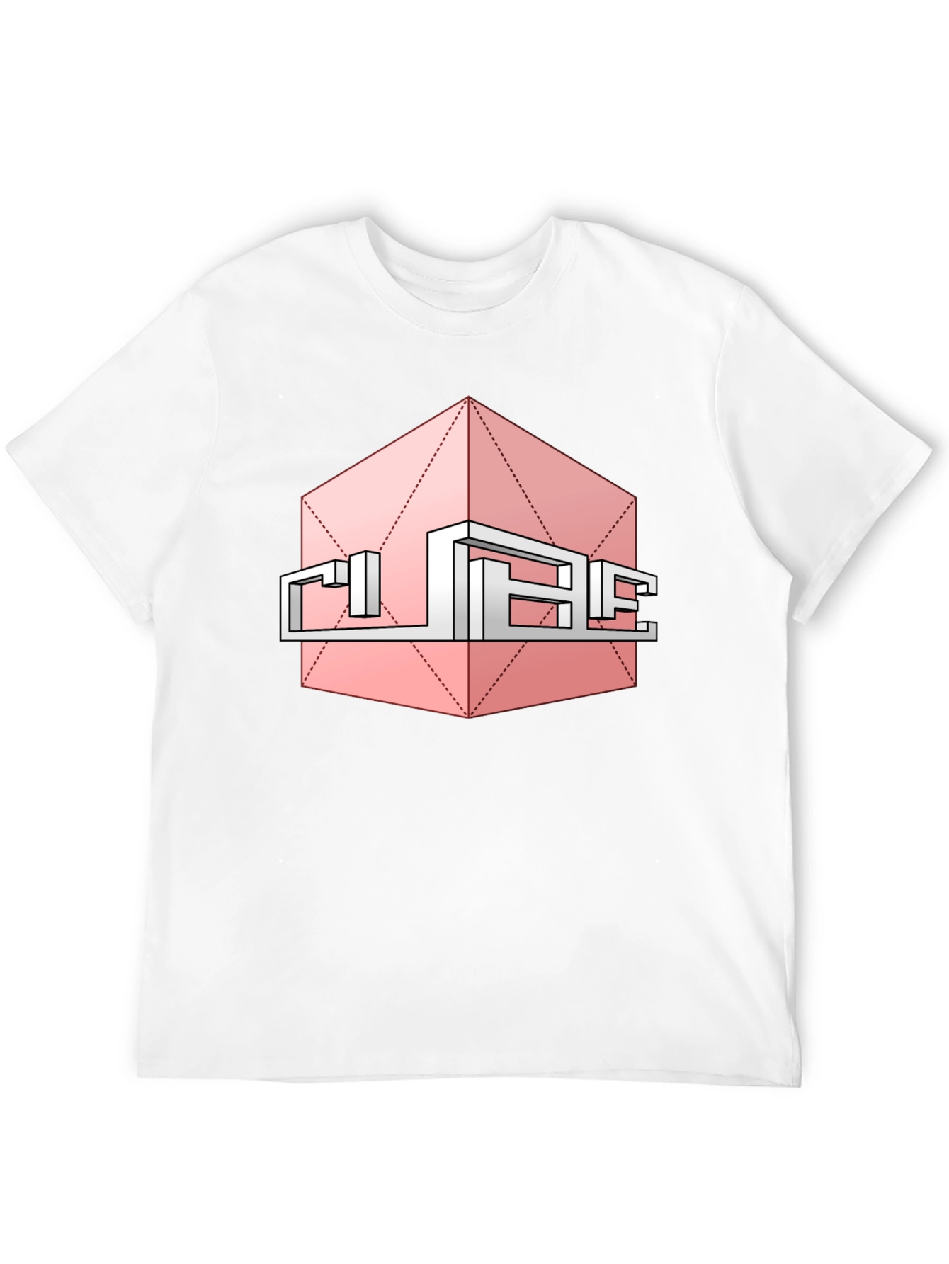 Abstract Cube Graphic Tee - Modern Style