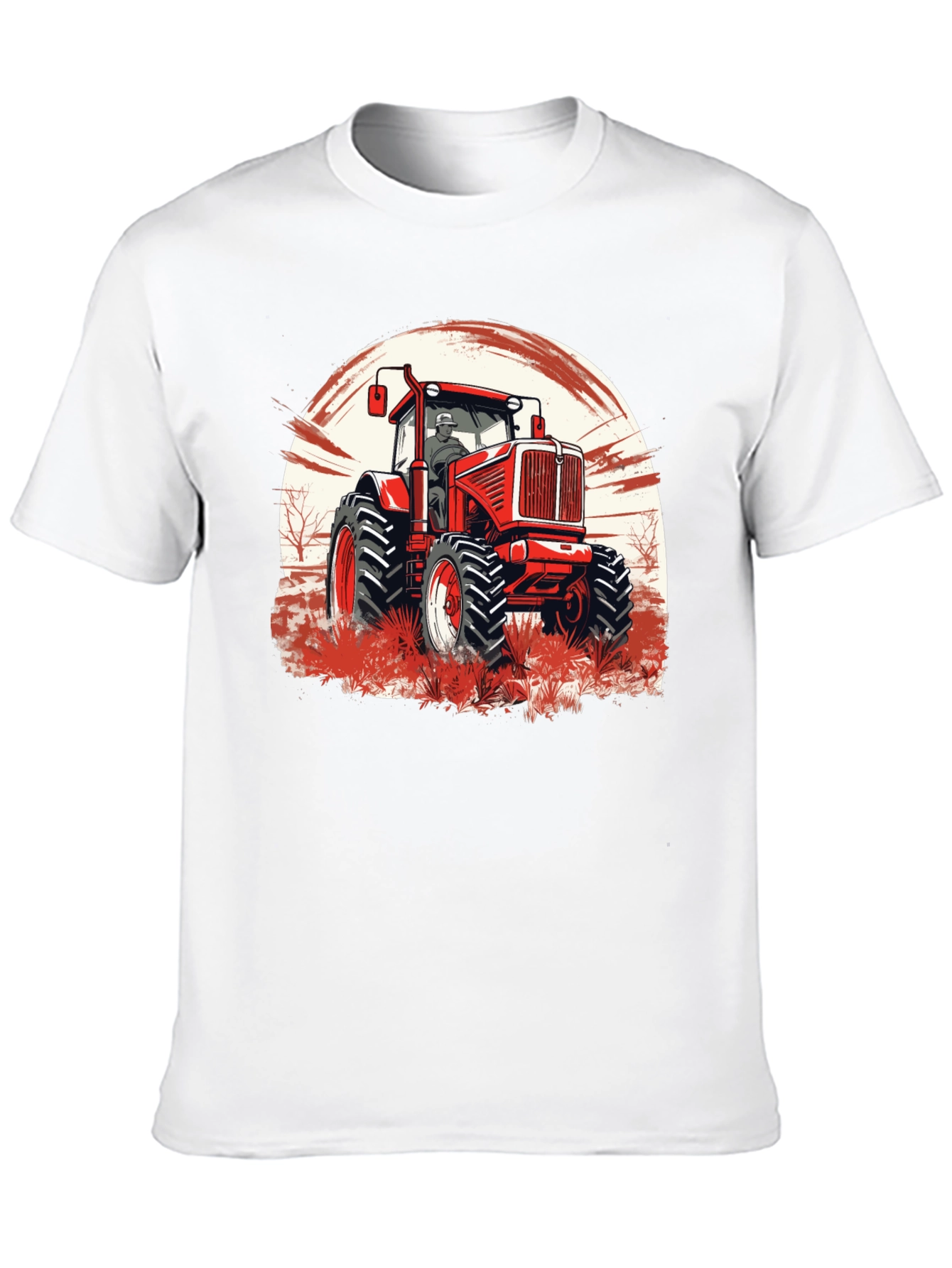 Red Tractor Graphic Tee - Farm Life Apparel
