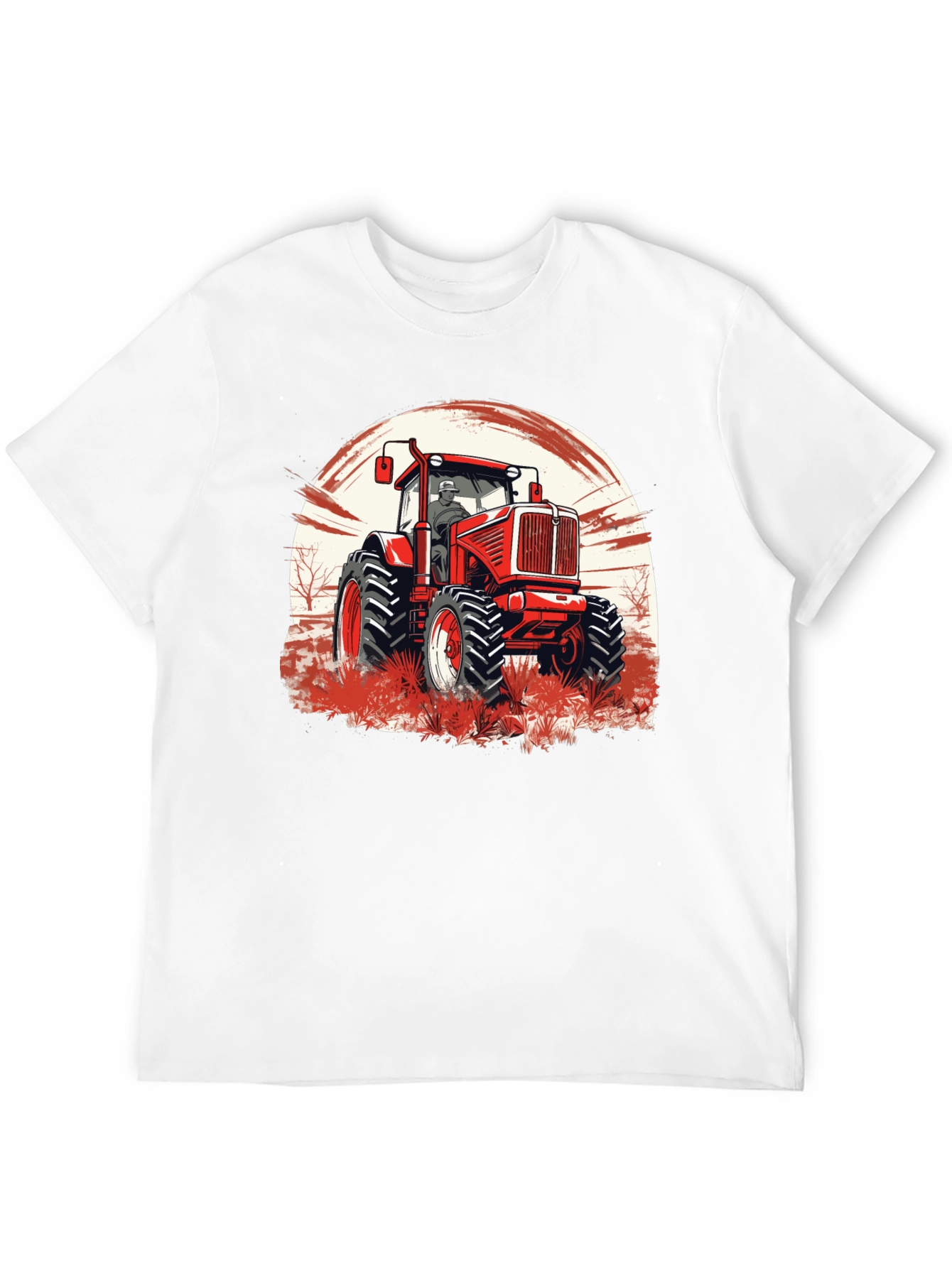 Red Tractor Graphic Tee - Farm Life Apparel